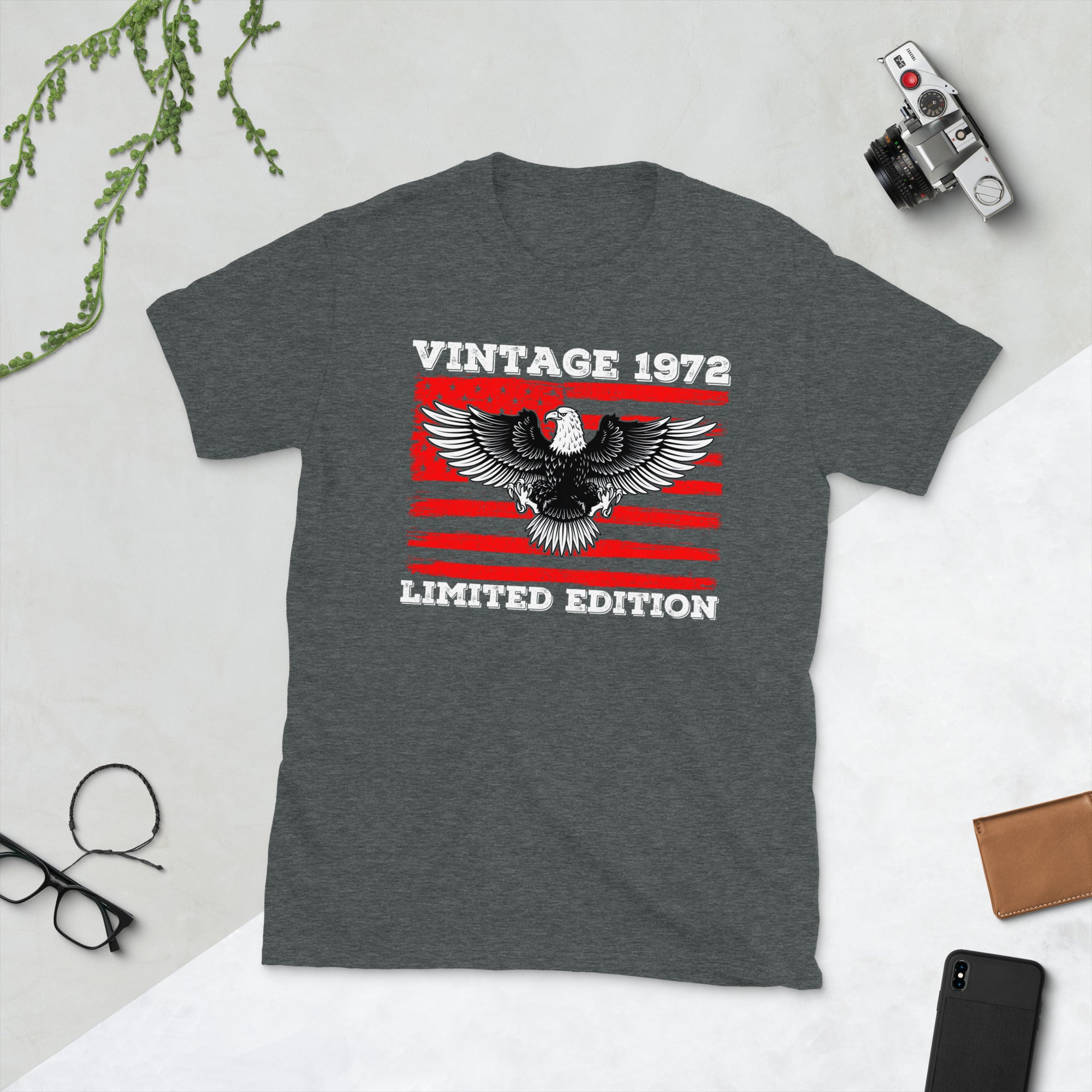 50th Birthday Shirt for Him, Vintage 1972 T Shirt, Patriotic US Flag Gifts, 50th Birthday Patriotic Shirt, Born in 1972 Gift, 50th in 2022 - Madeinsea©