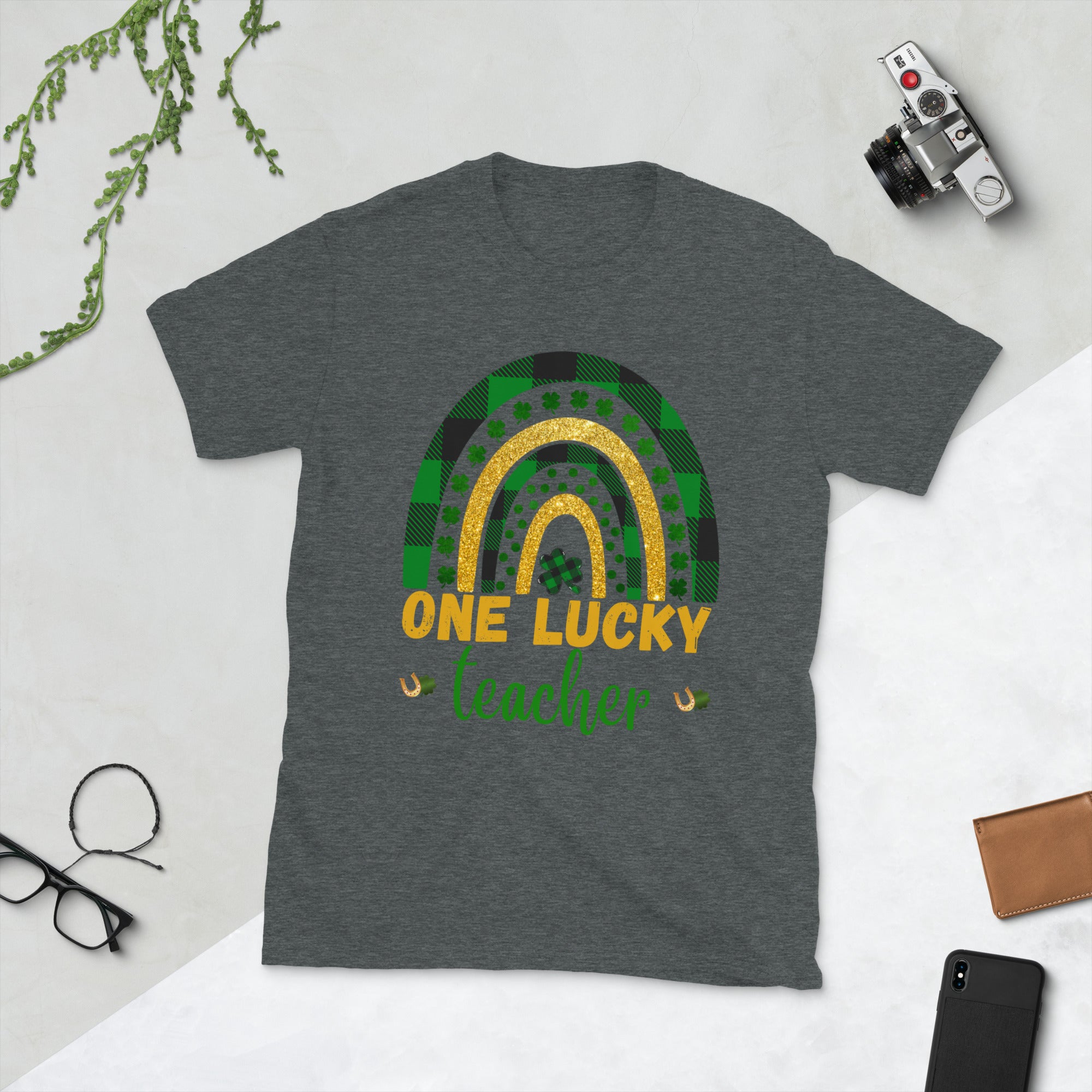 One Lucky Teacher Rainbow Shirt, St Patricks Day Teacher Shirt,Lucky Shirt, St Patricks Shirt, Shamrock Shirt, St Pattys Shirt,Teacher Gifts - Madeinsea©