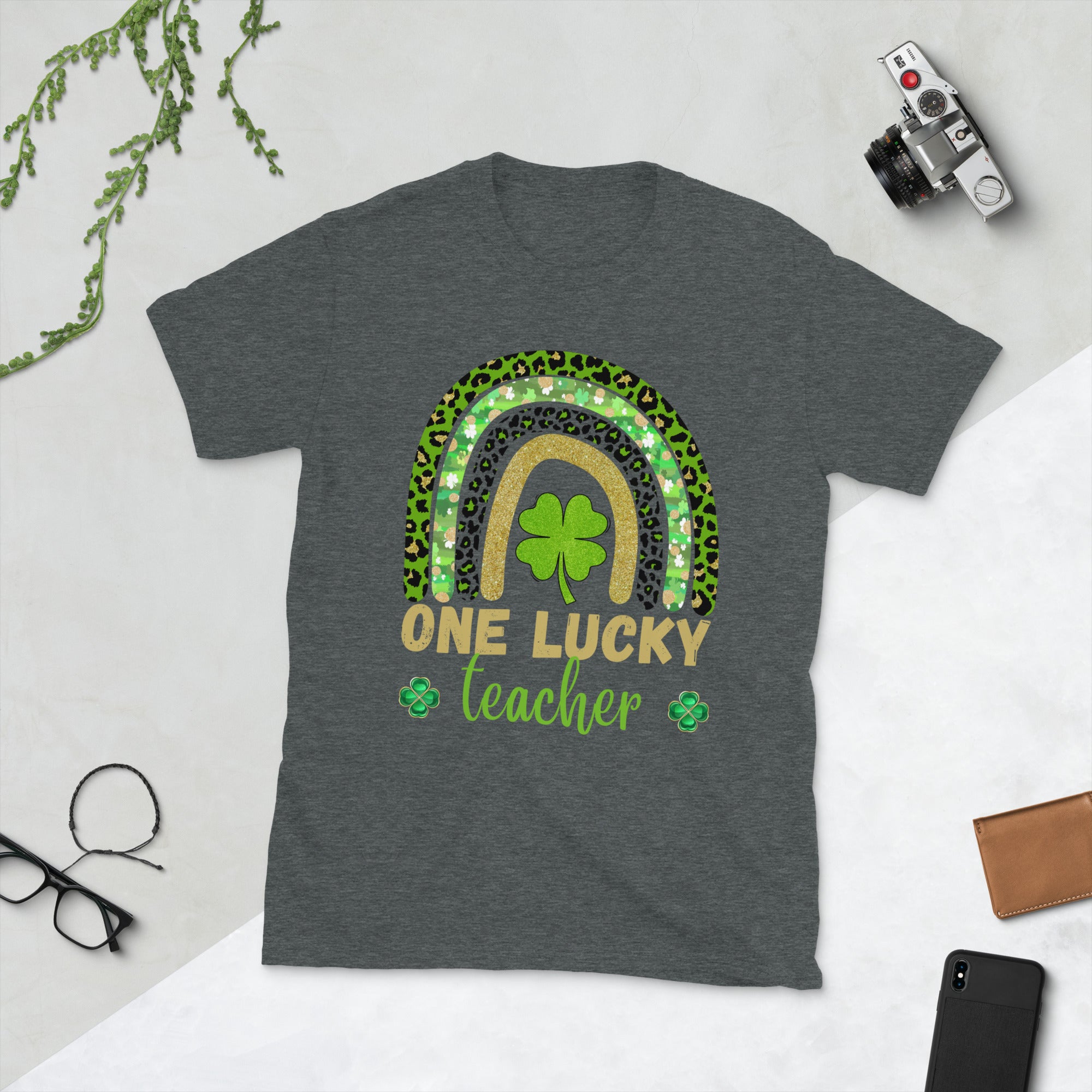 One Lucky Teacher Shirt, St Patricks Teacher Rainbow Shirt, Irish Teacher Shirt, Lucky Shamrock Teacher TShirt, Shamrock Shirt, Teacher Gift - Madeinsea©