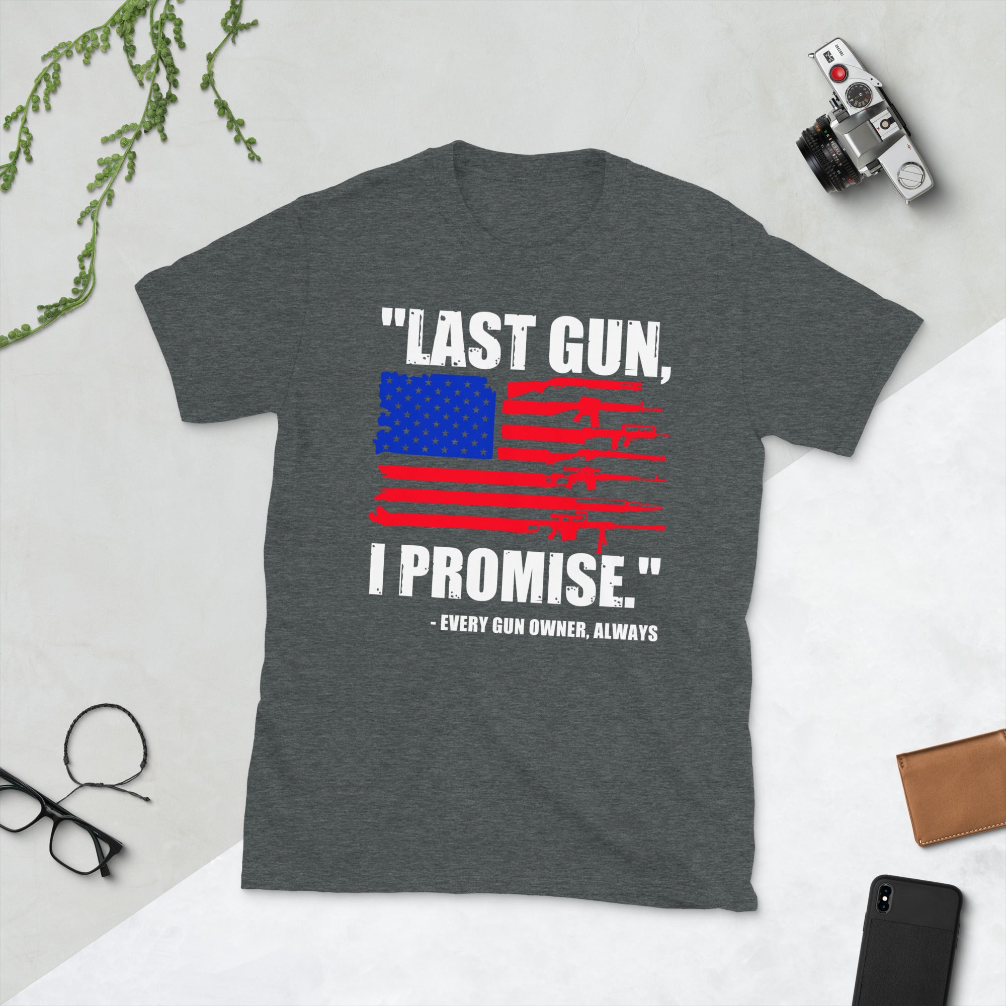 Última arma que prometo camisa divertida 2a, camiseta patriótica americana, camisa divertida de veterano estadounidense, segunda enmienda, regalos republicanos, camiseta patriota