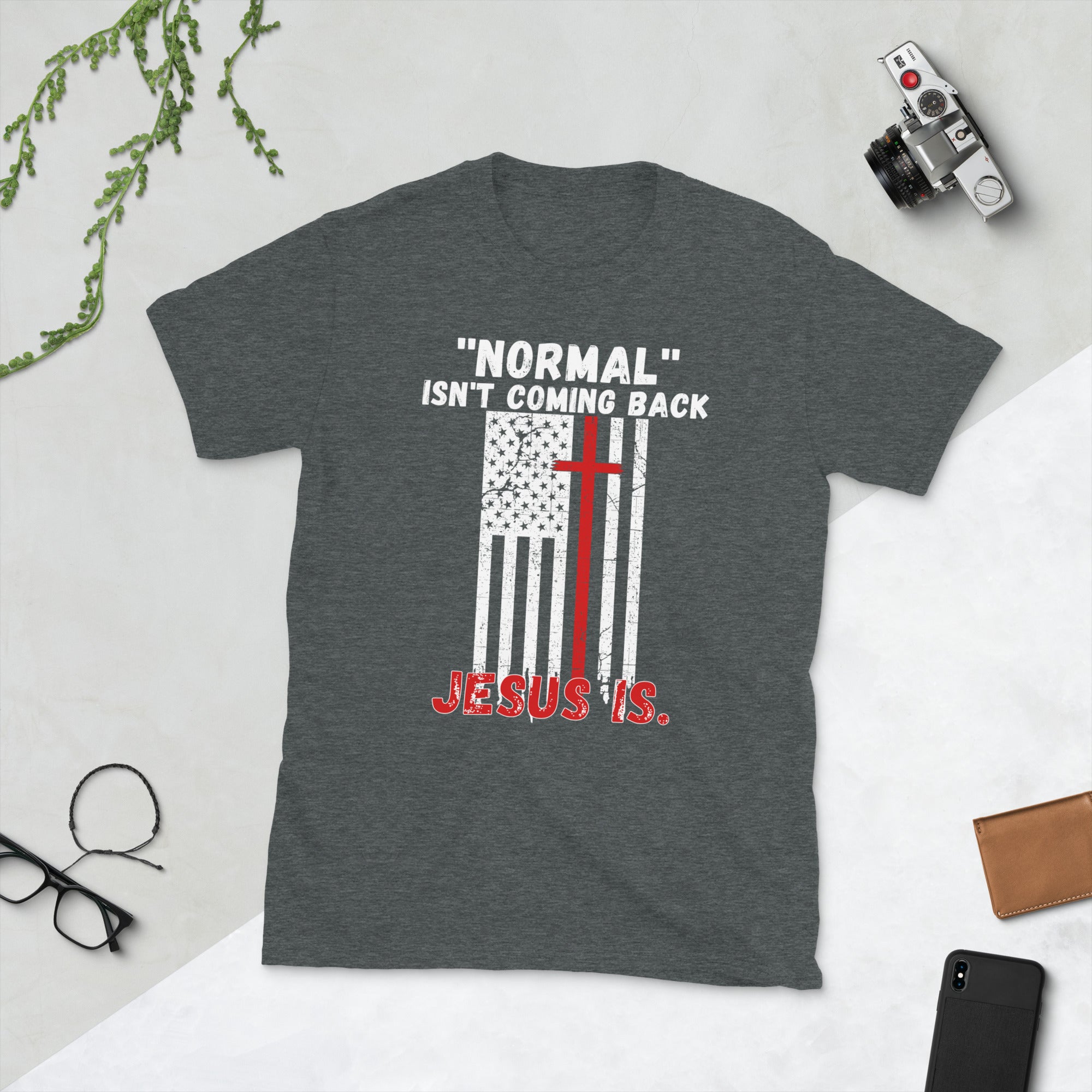 Normal Isn't Coming Back Jesus Is Shirt, Offenbarung 14 Shirt, Amerikanischer Patriot T-Shirt, Inspirierendes Shirt, Glaube Shirt, Religiöse Geschenke