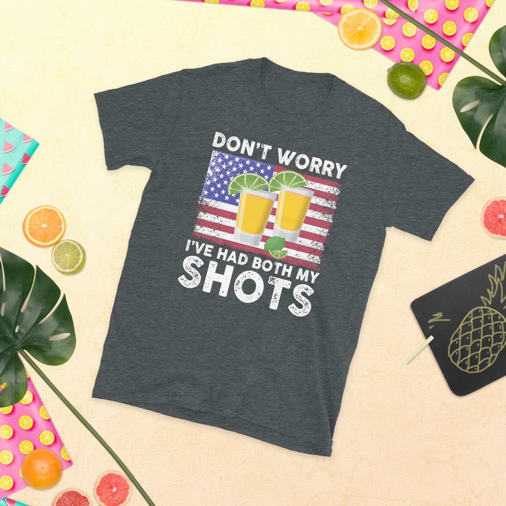 Don&#39;t Worry I&#39;ve Had Both My Shots Shirt, Funny Vaccine Shirt, Tequila Shots Funny Gift, Drinking Shirt, American Flag Drinking Gifts