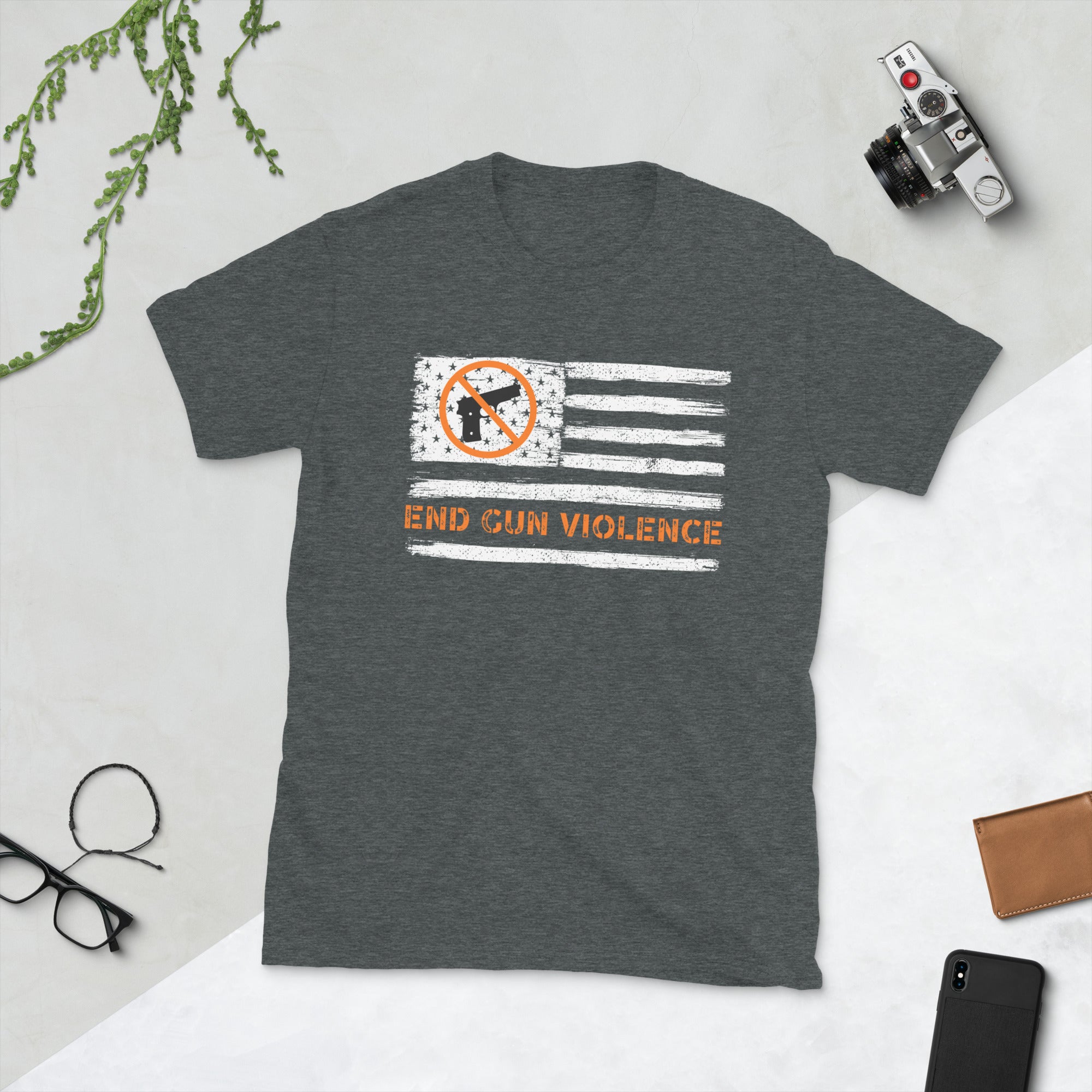 End Gun Violence American Flag Shirt, Anti Gun Shirt, Gun Control Tee, Wear Orange Tshirt, Enough Shirt, Gun Reform T-Shirt, Stop Guns Gifts