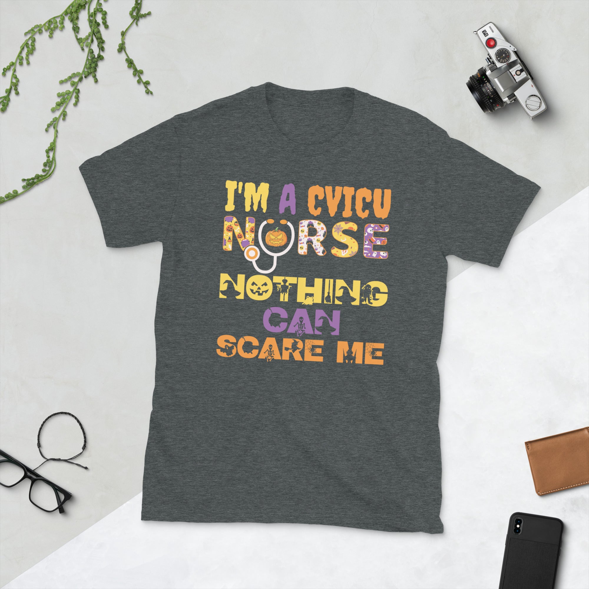 Im A CVICU Nurse Nothing Can Scare Me, Halloween Nurse Shirt, Cardiovascular Intensive Care Unit Nurse, RN Halloween Gifts, Spooky Nurse Tee