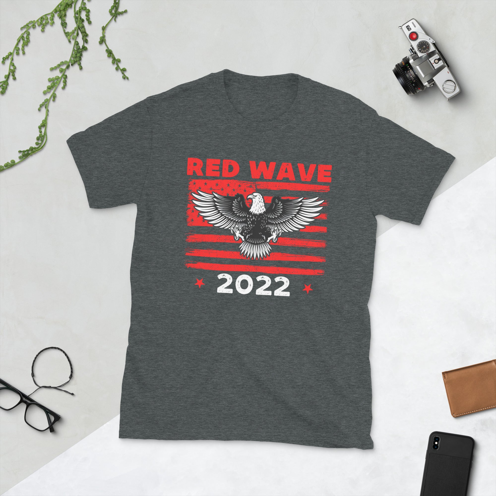 T-shirt Red Wave 2022, T-shirt Votez Red, T-shirt Trump 2022, Cadeaux républicains, T-shirt conservateur, T-shirts Donald Trump, Cadeaux de vêtements patriotiques