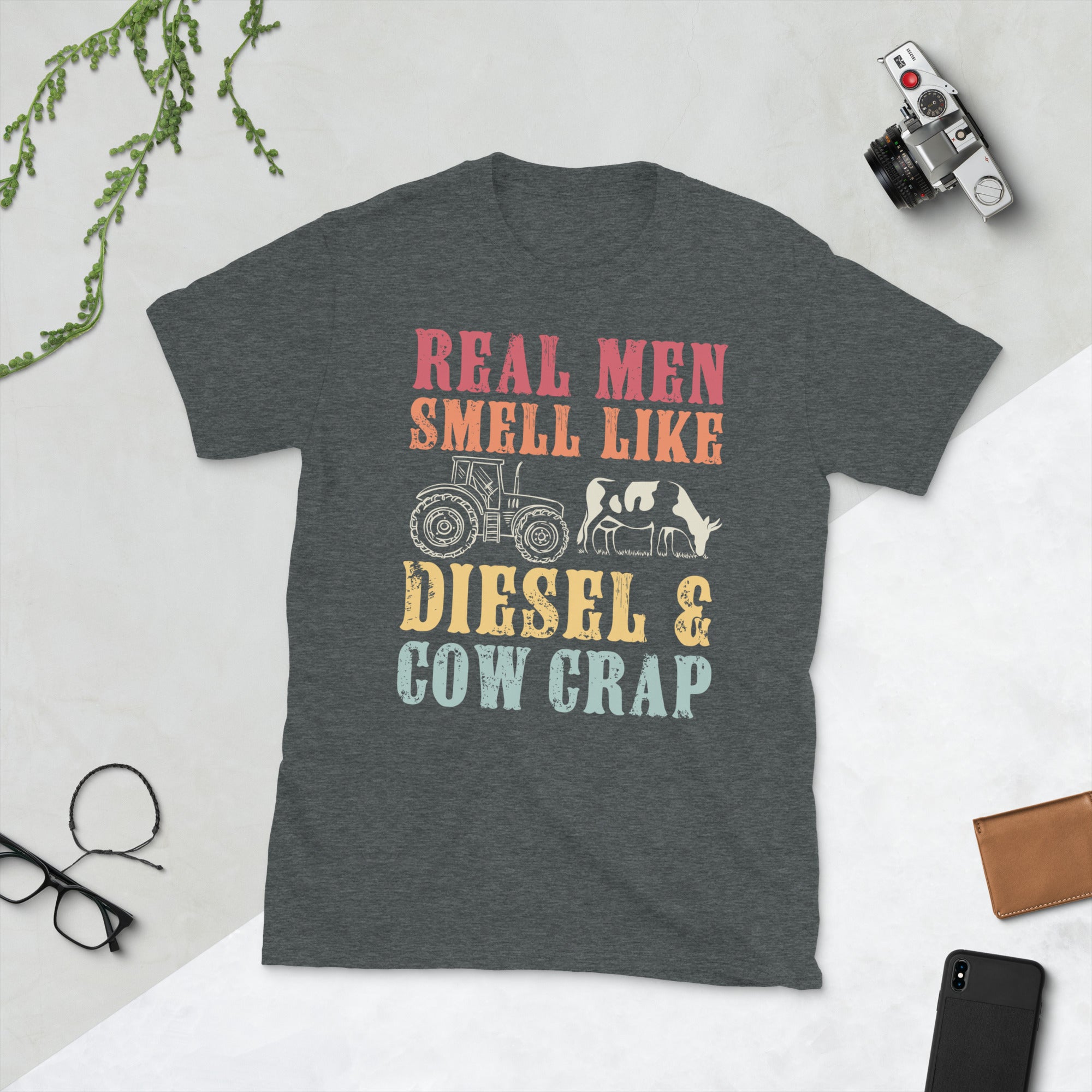 Real Men Smell Like Diesel And Cow Crap, Funny Cow Shirt, Tractor Tshirt, Cow Farmer Gifts, Cowboy Shirt, Cow Lover Shirt, Gifts for Cowboys - Madeinsea©