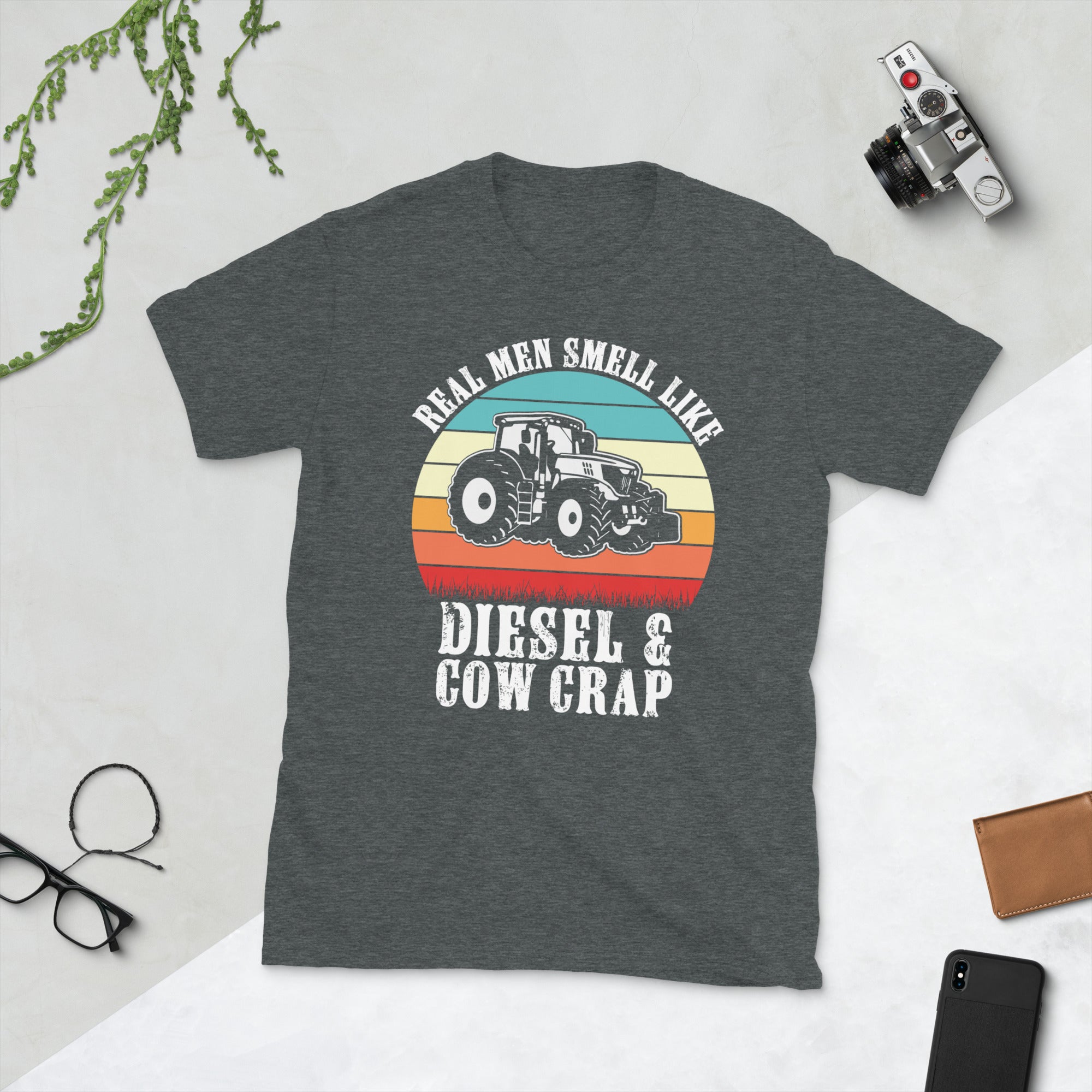 Real Men Smell Like Diesel And Cow Crap Shirt, Cow Shirt For Dad, Cattle Tshirt For Farmer, Cowboy Shirt, Cow Lover TShirt, Gift For Cowboys - Madeinsea©