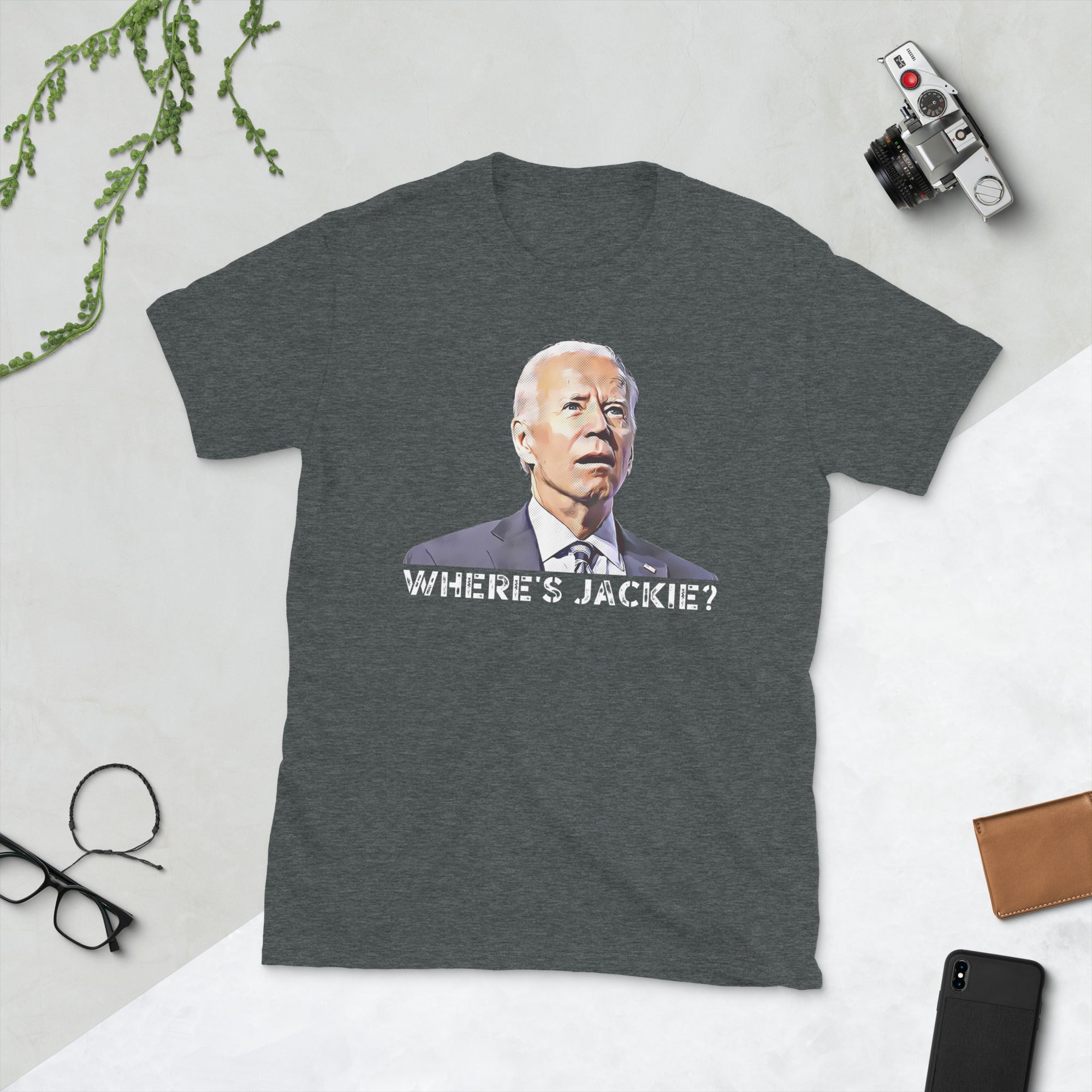 Wheres Jackie Funny Anti Biden Shirt, Where is Jackie, Jackie Are You Here Biden Tshirt, Joe Biden Confused, Republican Shirt, FJB T Shirt - Madeinsea©