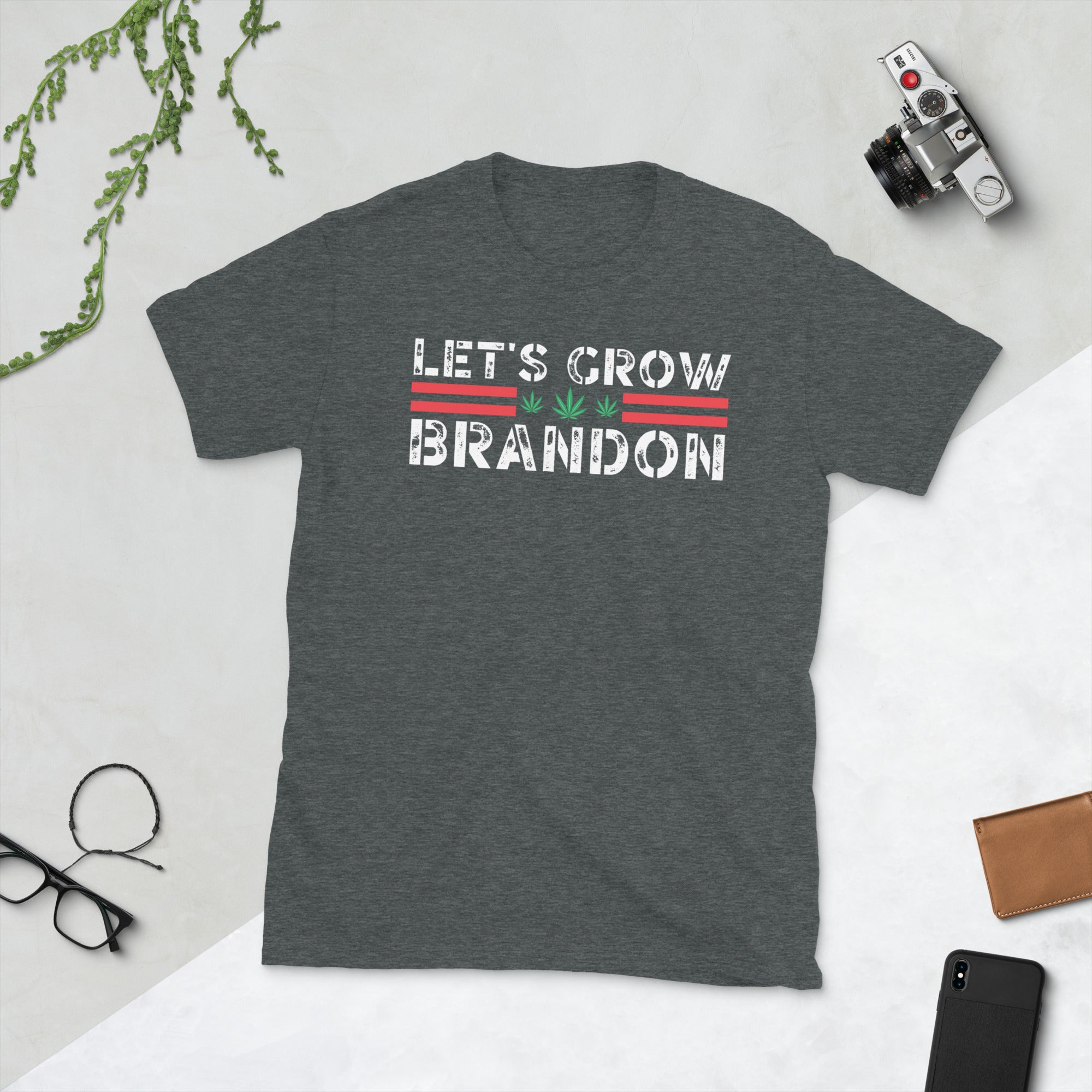 Let&#39;s Grow Brandon, Dank Brandon Shirt, FJB Shirt, Anti Joe Biden Tshirt, Republican T Shirt, Gifts For Him, Conservative Patriotic Tee - Madeinsea©