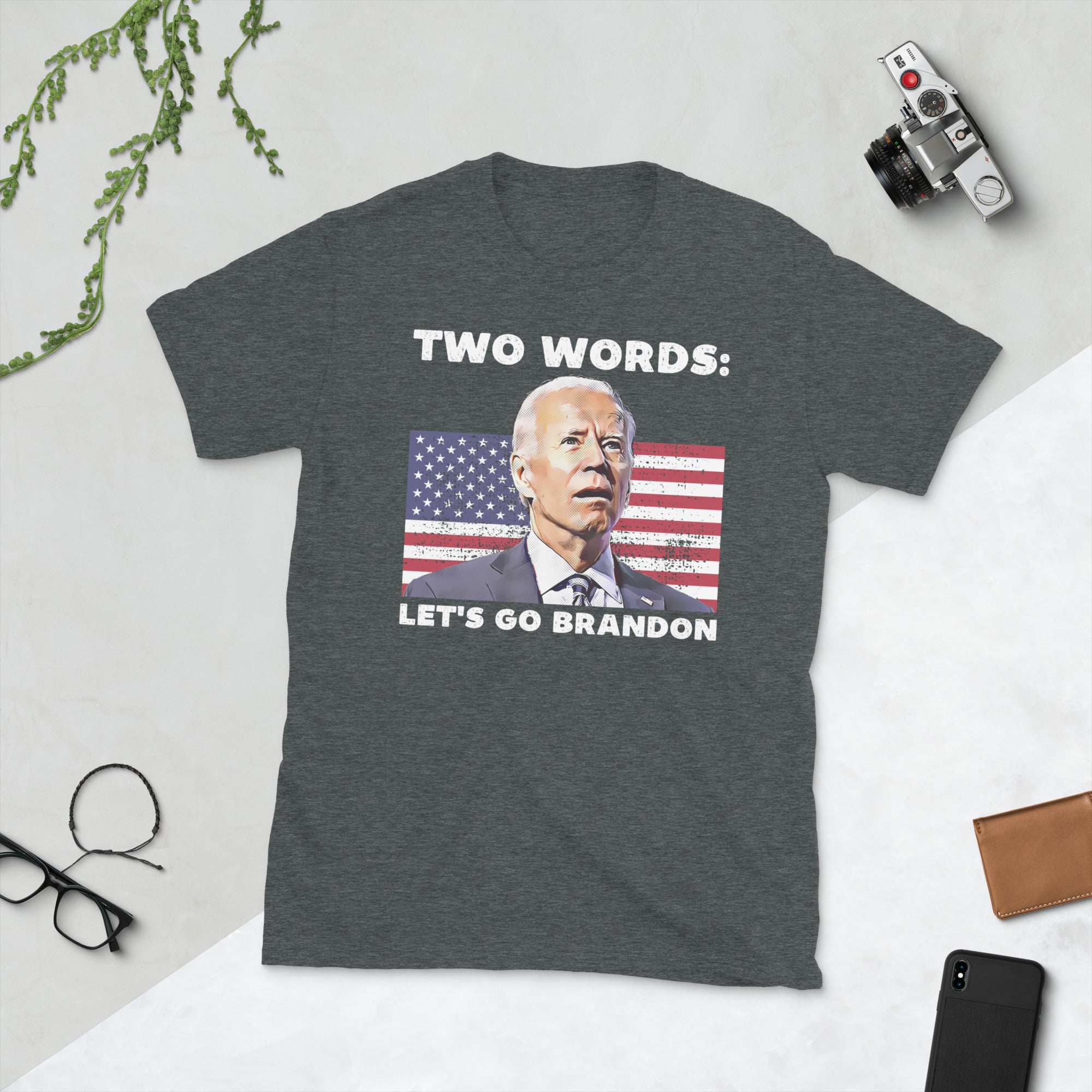 Two Words Lets Go Brandon, FJB Tshirt, Funny Joe Biden Shirt, Republican T Shirt, Conservative Gifts, Made In America Meme Tee, LGB Shirt - Madeinsea©