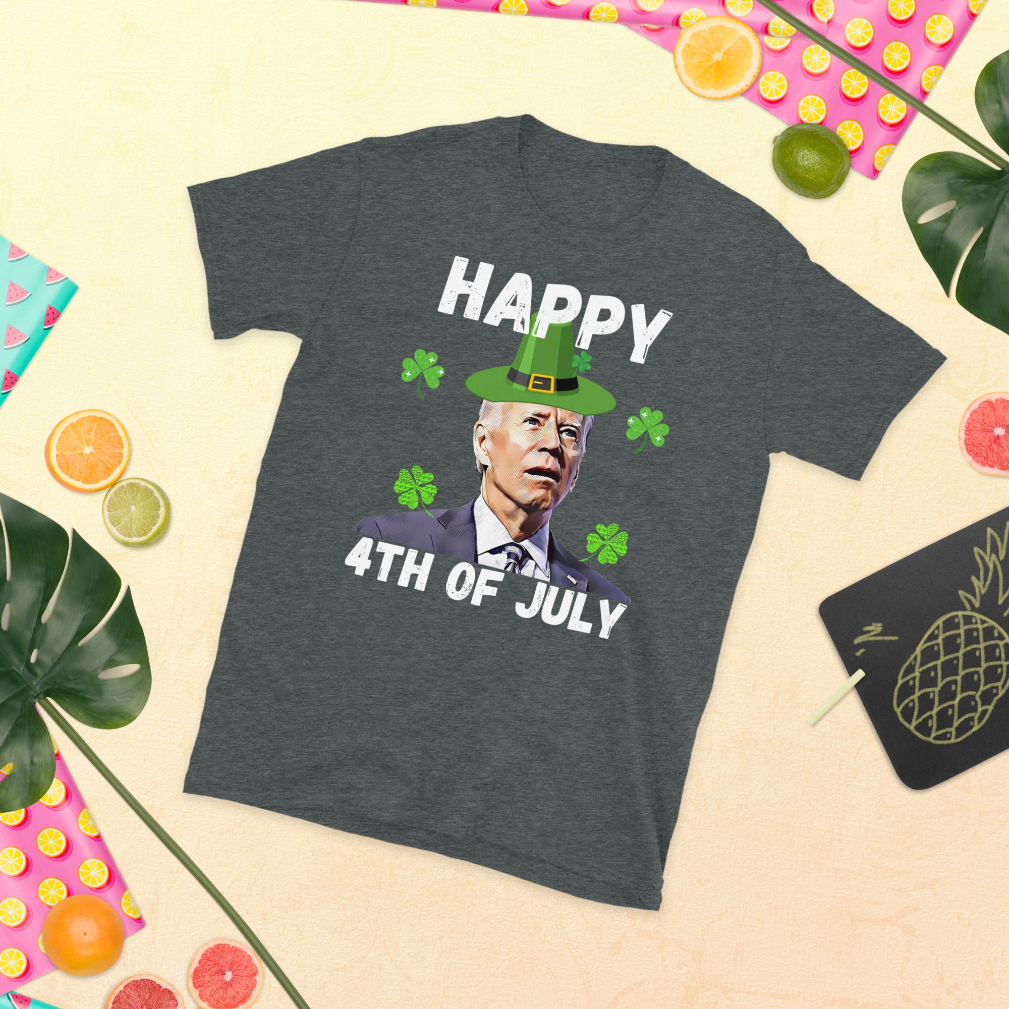 Biden St Patricks Day Happy 4th Of July Shirt, FJB St Patricks T Shirt, Saint Patricks Shirt, Biden St Pattys Shirt, Funny Republican Gifts - Madeinsea©