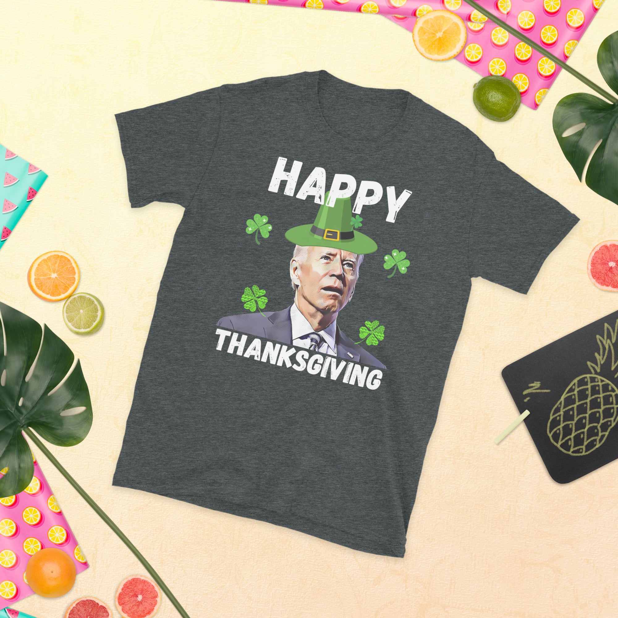 Biden St Patricks Day Happy Thanksgiving Shirt, FJB St Patricks T Shirt, Saint Patricks Shirt, Biden St Pattys Shirt, Funny Republican Gifts - Madeinsea©