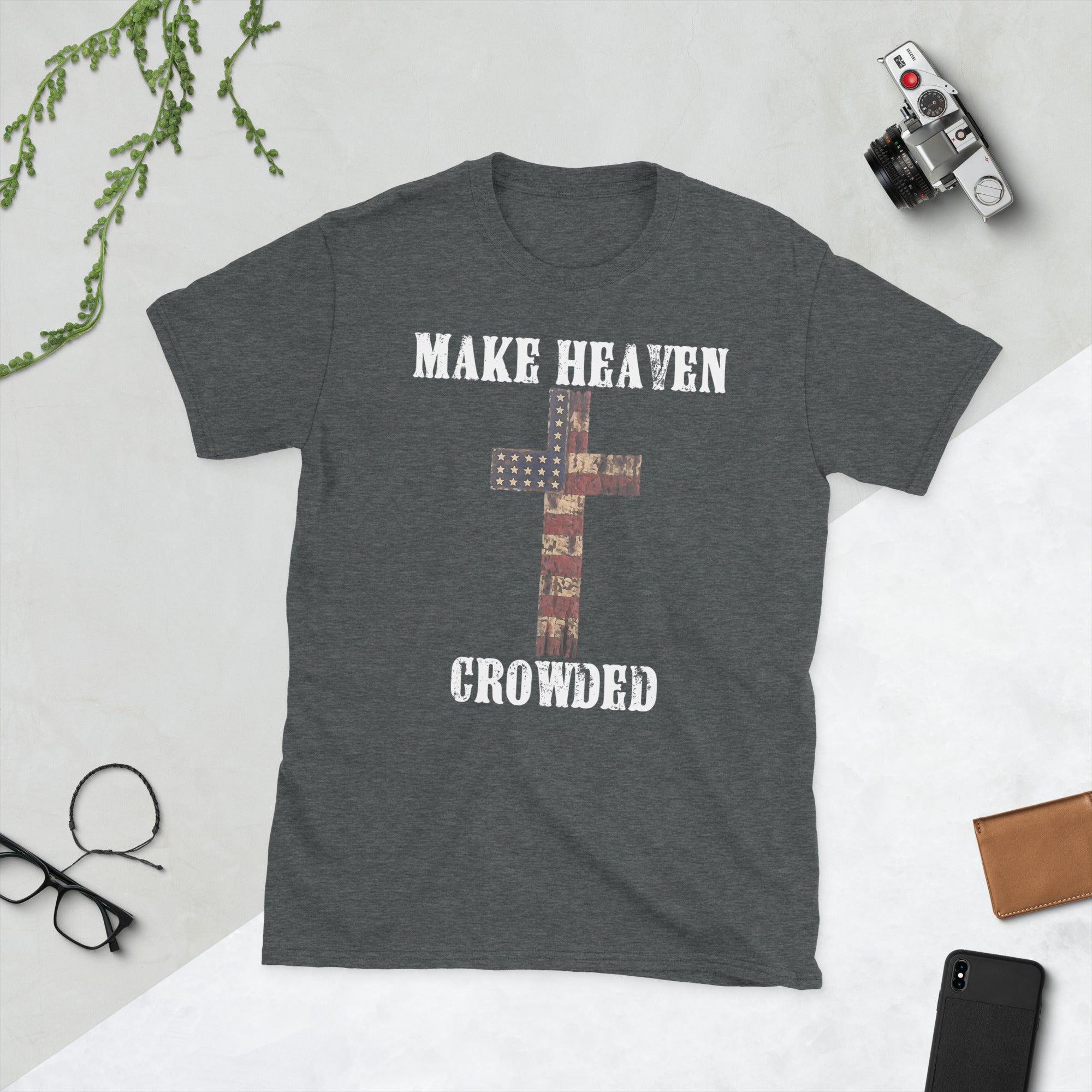 Christian T-Shirts, Make Heaven Crowded Shirt, Jesus Shirt, Faith Shirt, Religious Shirt,Inspirational Shirt,Bible Verse Shirt,Christian Tee - Madeinsea©