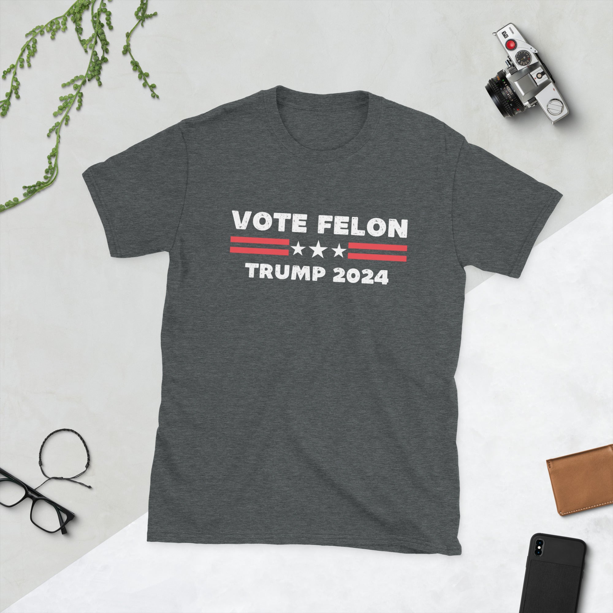 Vote Felon 2024, Camisa Trump 2024, Regalos republicanos, Camisa electoral, Camiseta política, Delincuente para presidente, Camisa conservadora