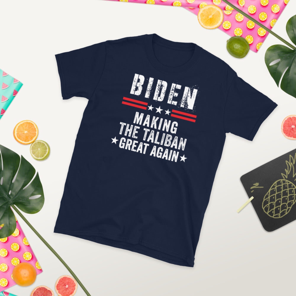 Making Taliban Great Again Shirt, Funny Biden Harris Shirt, Anti Biden Shirt, Republican American Flag Shirt - Madeinsea©