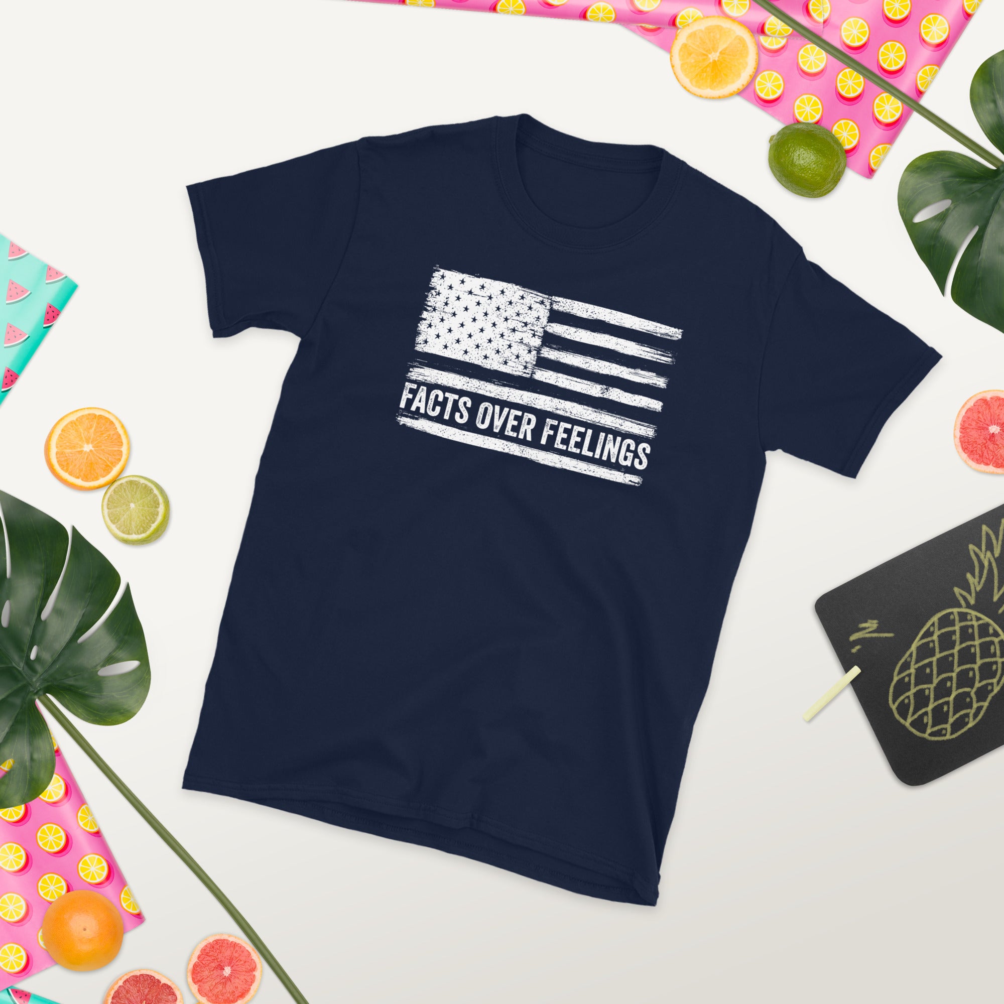 Facts Over Feelings, Facts Matter Shirt, Facts Don&#39;t Care About Your Feelings T-Shirt, Republican Shirt, Conservative Shirt, USA Flag Tee - Madeinsea©