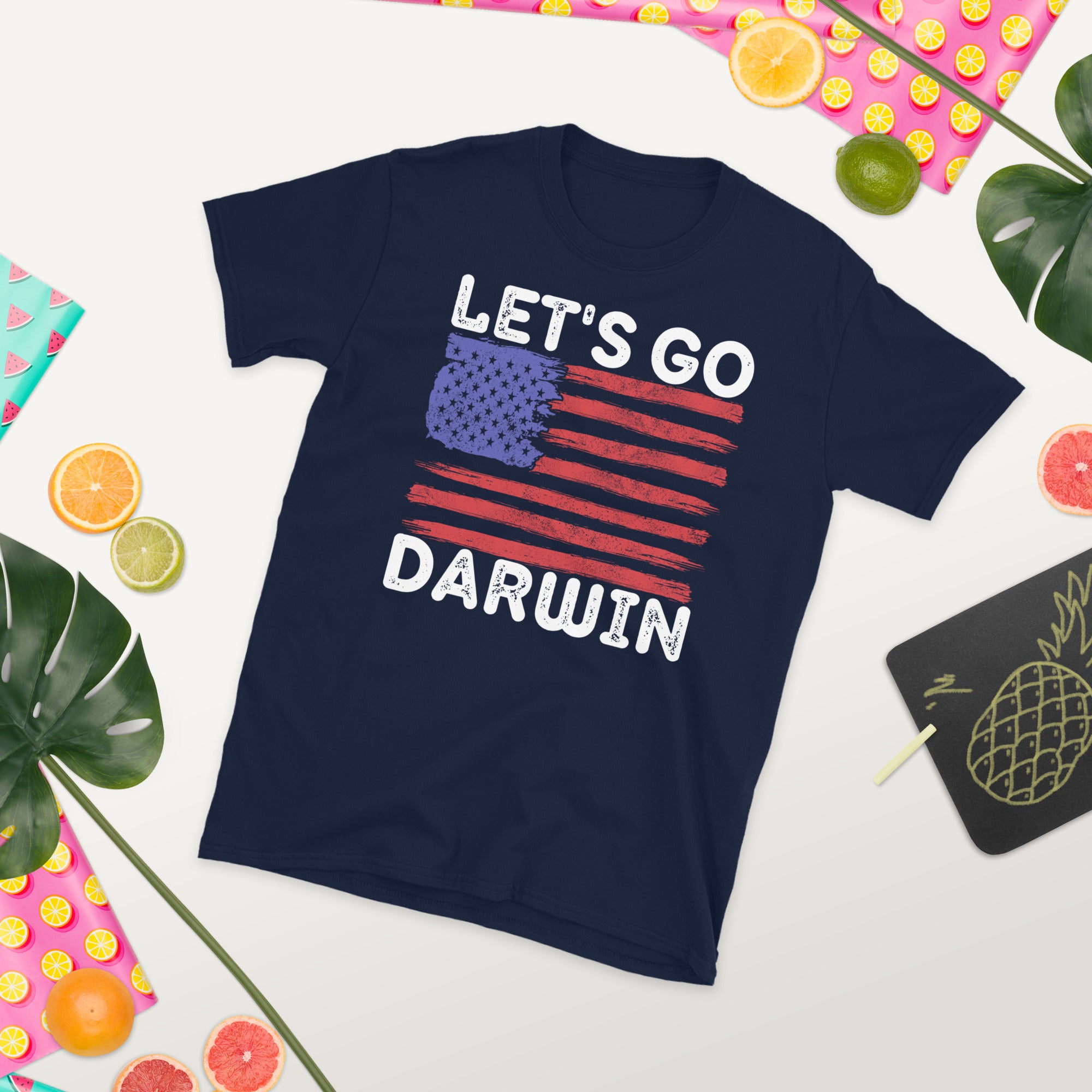 Lets Go Darwin Shirt, Let&#39;s Go Darwin TShirt, Fully Vaccinated T-Shirt, Pro Vaccine, Pro Biden, Funny Vaccinated Shirt, Funny Democrat Gifts - Madeinsea©