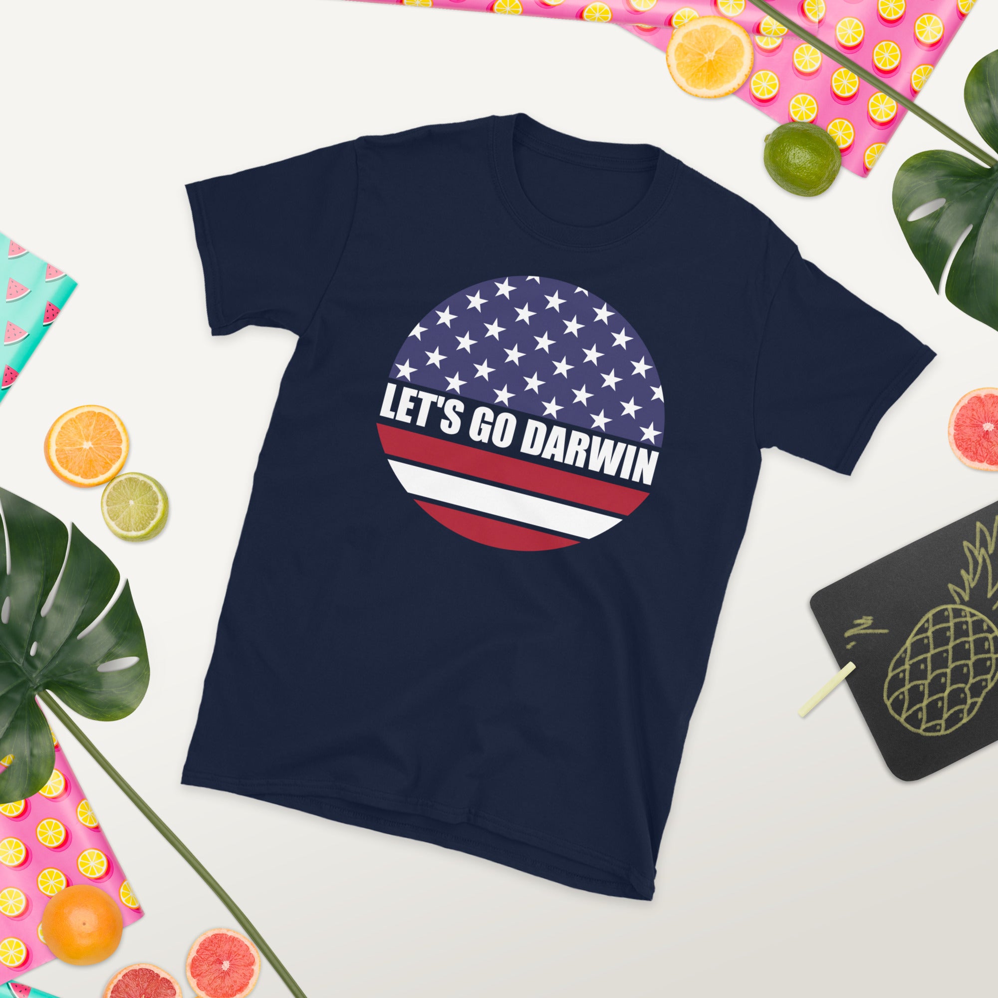 Lets Go Darwin Shirt, Let&#39;s Go Darwin Tshirt, Fully Vaccinated Shirt, Pro Vaccine, Pro Biden, Funny Vaccinated Tee, Funny Democrat T Shirt - Madeinsea©