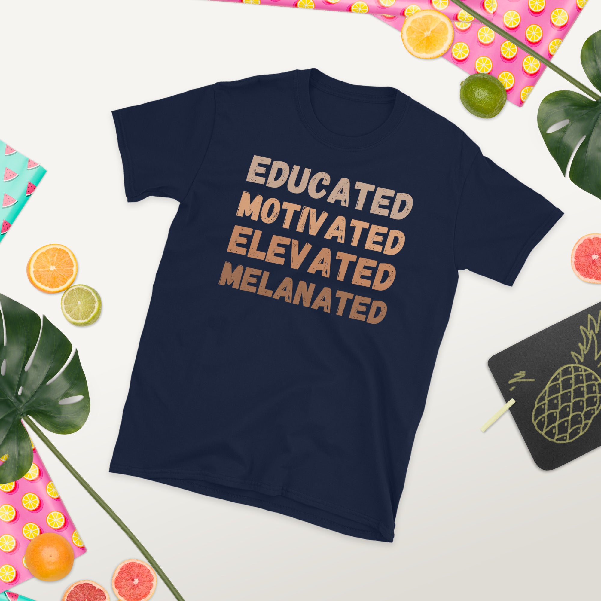 Black History Month Gifts for Teacher, Educated Motivated Elevated Melanated, Black Women Shirts, Gifts for Black Teachers, Afro Pride Shirt - Madeinsea©