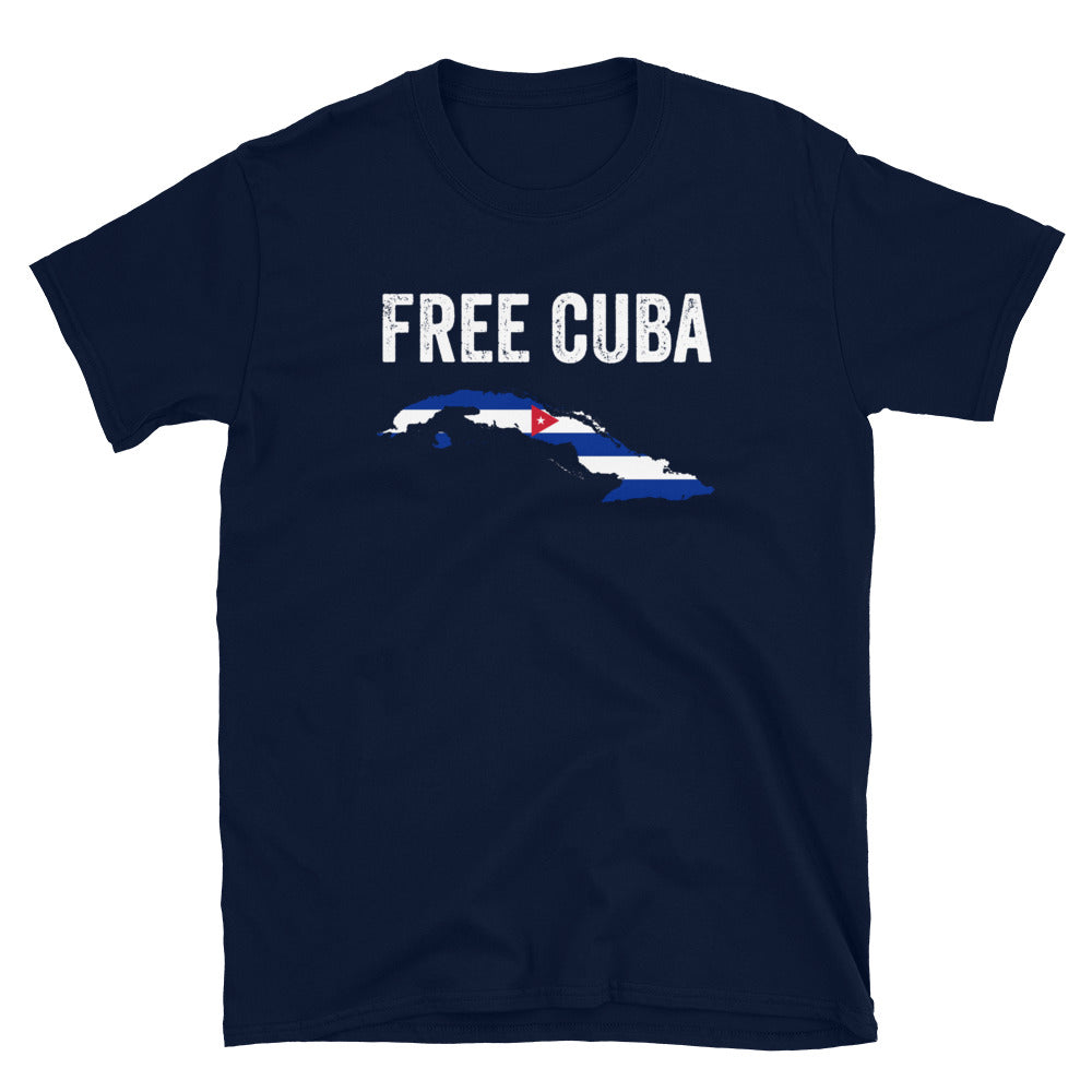 Free Cuba, #FreeCuba T-shirt, I Stand with Cuba Tee, Cuba Cuban Fight for Freedom, Anti Dictatorship, Viva Cuba Libre, Cuba Flag Shirt - Madeinsea©