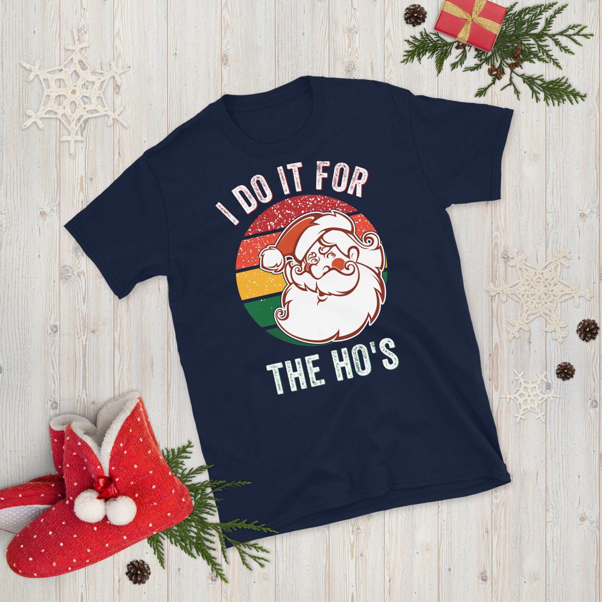 I Do It For The Hos Shirt, Rude Christmas Shirt, Santa Face Shirt, Santa Face Shirt, Rude Xmas Shirt, Offensive Xmas Gifts, Joke Xmas - Madeinsea©