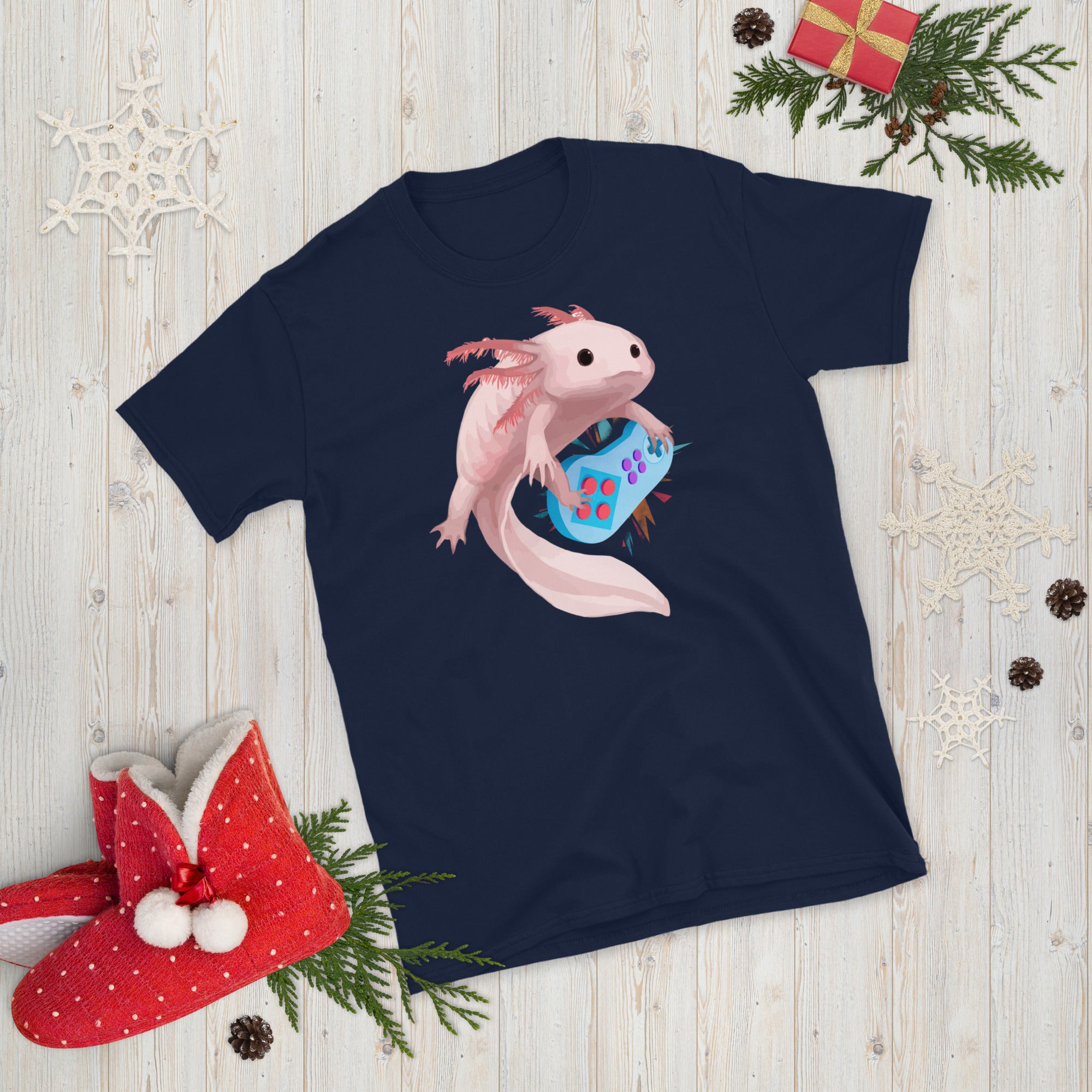 Axolotl Gamer Shirt, Funny Axolotl Shirt, Mexican Salamander Shirt, Gamesolotl, Axolotl Gaming, Funny Gaming T Shirt, Cute Axolotl T Shirt - Madeinsea©