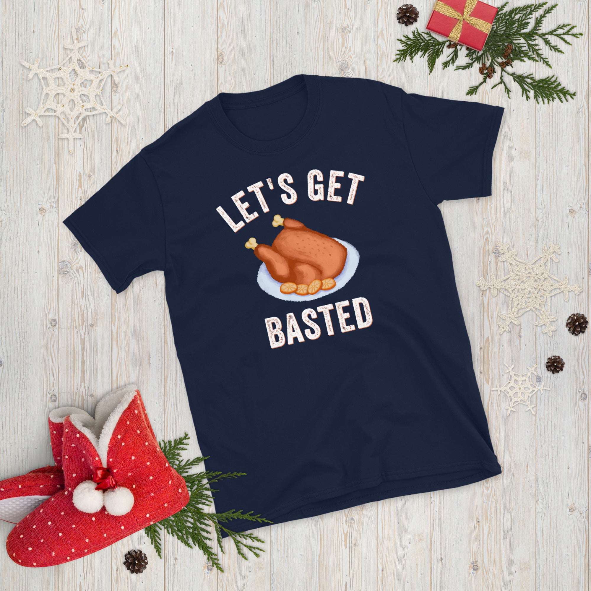 Let&#39;s Get Basted Shirt, Thanksgiving T Shirt, Mom Thanksgiving, Family Thanksgiving Shirt, Funny Thanksgiving Gift Shirt - Madeinsea©