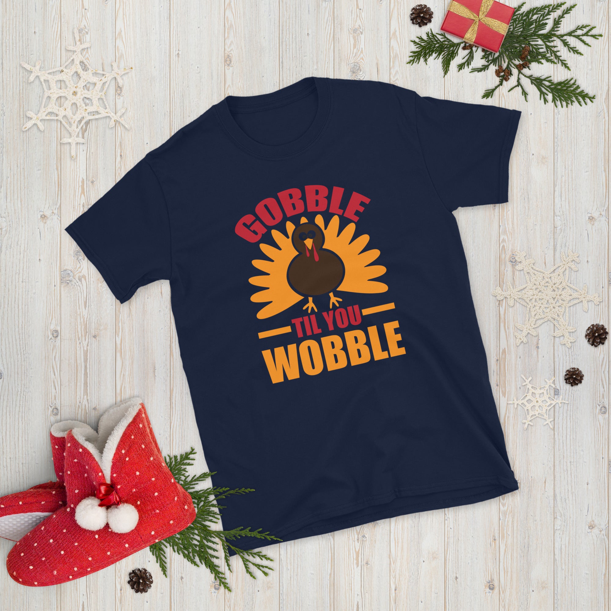 Gobble Til You Wobble Shirt, Thanksgiving Shirt for Women Men, Thanksgiving Turkey Shirt, Thanksgiving Outfit, Thankful Grateful T Shirt - Madeinsea©