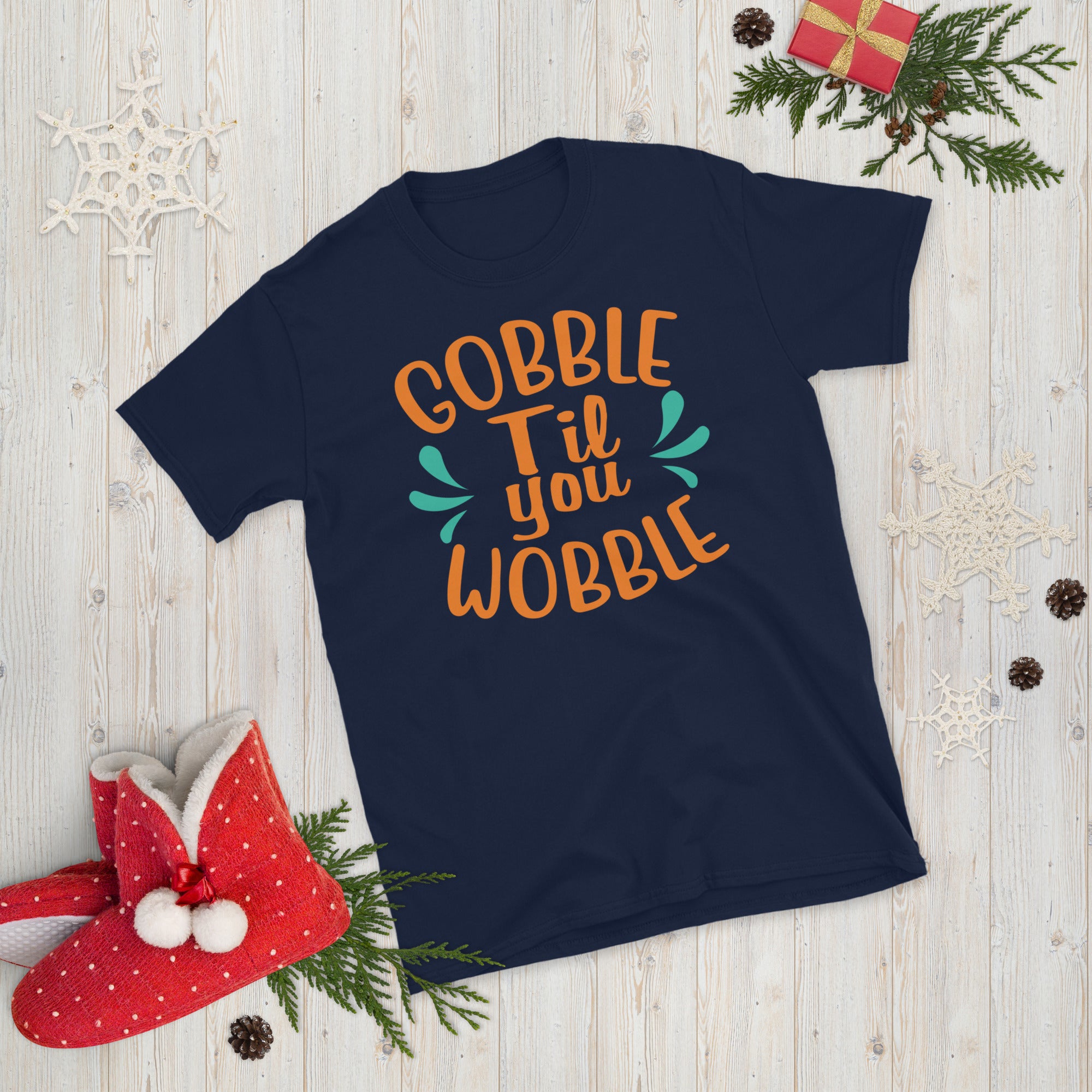 Gobble Gobble Til You Wobble T-shirt, Funny Thanksgiving Shirt, Thanksgiving Dinner, Thanksgiving Gift, Funny Turkey Shirt, Thanksgiving Tee - Madeinsea©