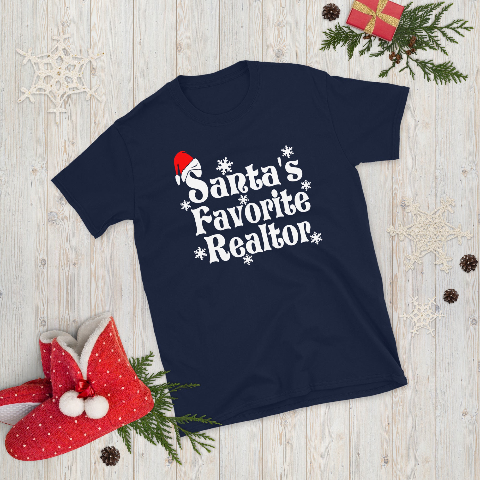 Santas Favorite Realtor T Shirt, Realtor Christmas Shirt, Santa Hat Shirt, Realtor Shirt, Realtor Gifts, Christmas Gift For Realtor - Madeinsea©