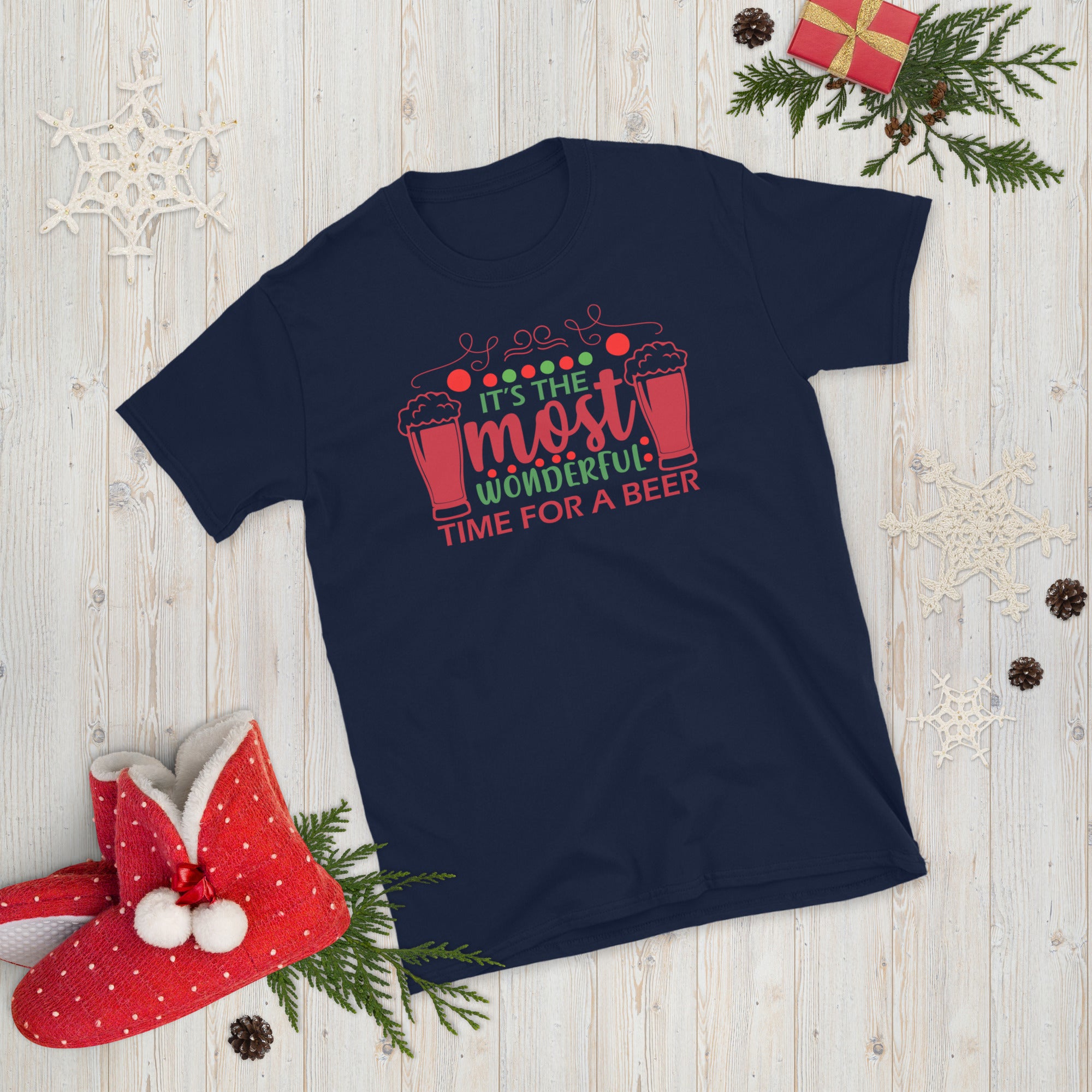 Most Wonderful Time for a Beer, Christmas Beer Shirt, Husband Christmas Gift, Husband Christmas Shirt, Beer Lover Gift, Ugly Christmas Shirt - Madeinsea©