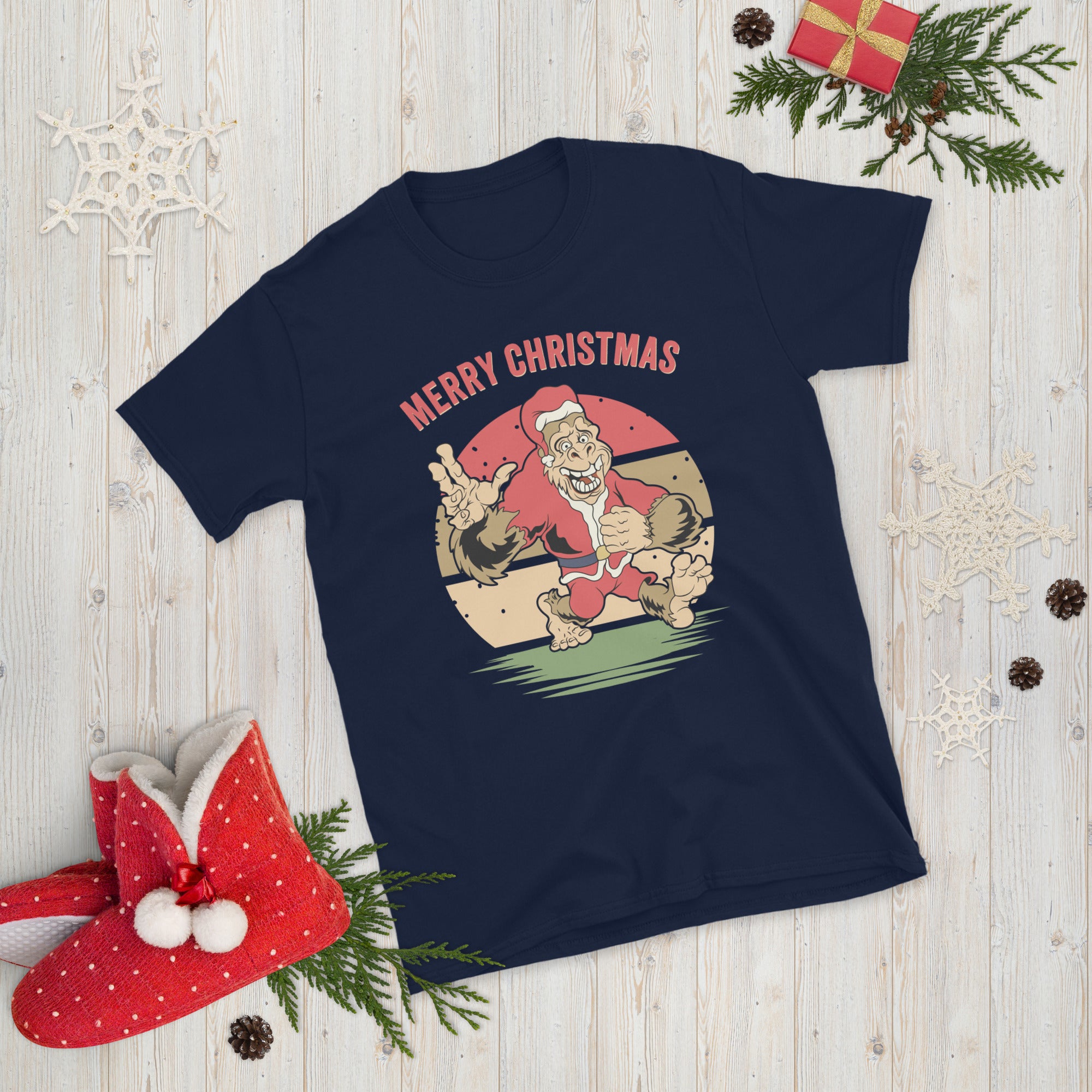 Bigfoot Christmas Shirt, Bigfoot Lover Gift, Christmas Gift Shirt, Funny Bigfoot Holiday Shirt, Sasquatch Xmas Shirt, Bigfoot Believe Shirt - Madeinsea©