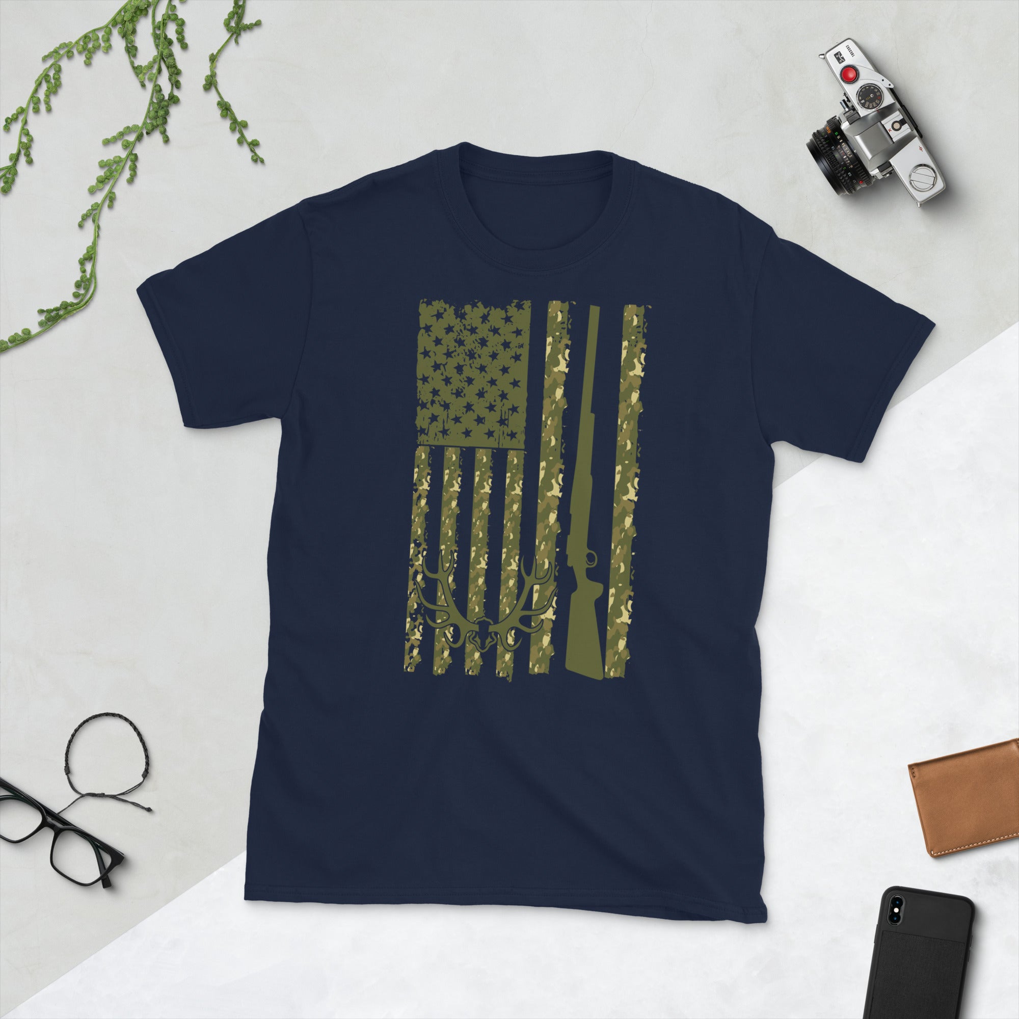 Deer Hunting USA Flag Shirt, Buck Hunting T Shirt, Hunter Gift Shirt, Hunting Gifts, Deer Hunting Shirt, Hunting Season, Hunter Life Shirt - Madeinsea©