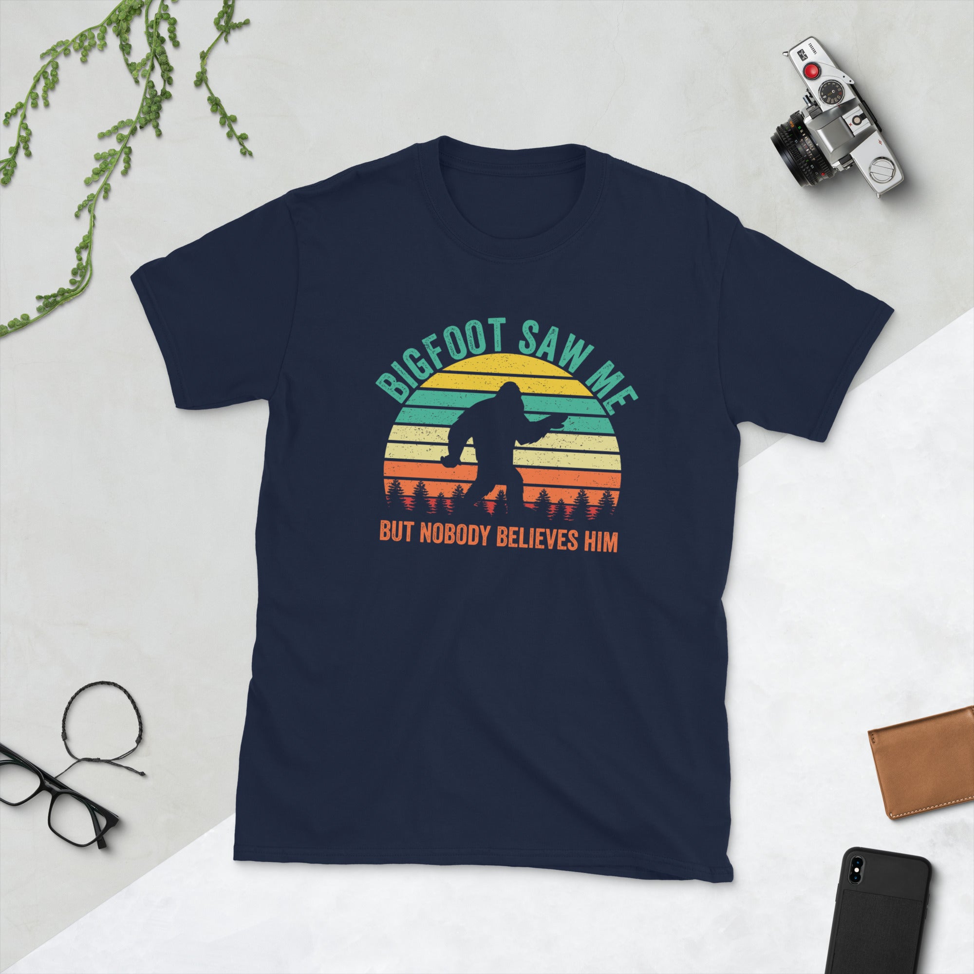 Bigfoot Saw Me But Nobody Believes Him T-Shirt, Funny Bigfoot Shirt, Bigfoot Gifts, Bigfoot Lovers Shirt, Sasquatch T Shirt, Bigfoot Tee - Madeinsea©