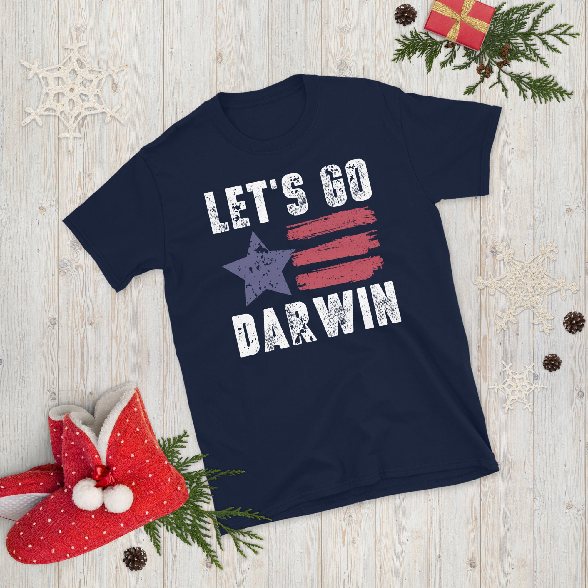 Lets Go Darwin Shirt, Funny Liberal TShirt, Fully Vaccinated T-Shirt, Pro Vaccine, Pro Biden, Funny Vaccinated Shirt, Funny Democrat Gifts - Madeinsea©