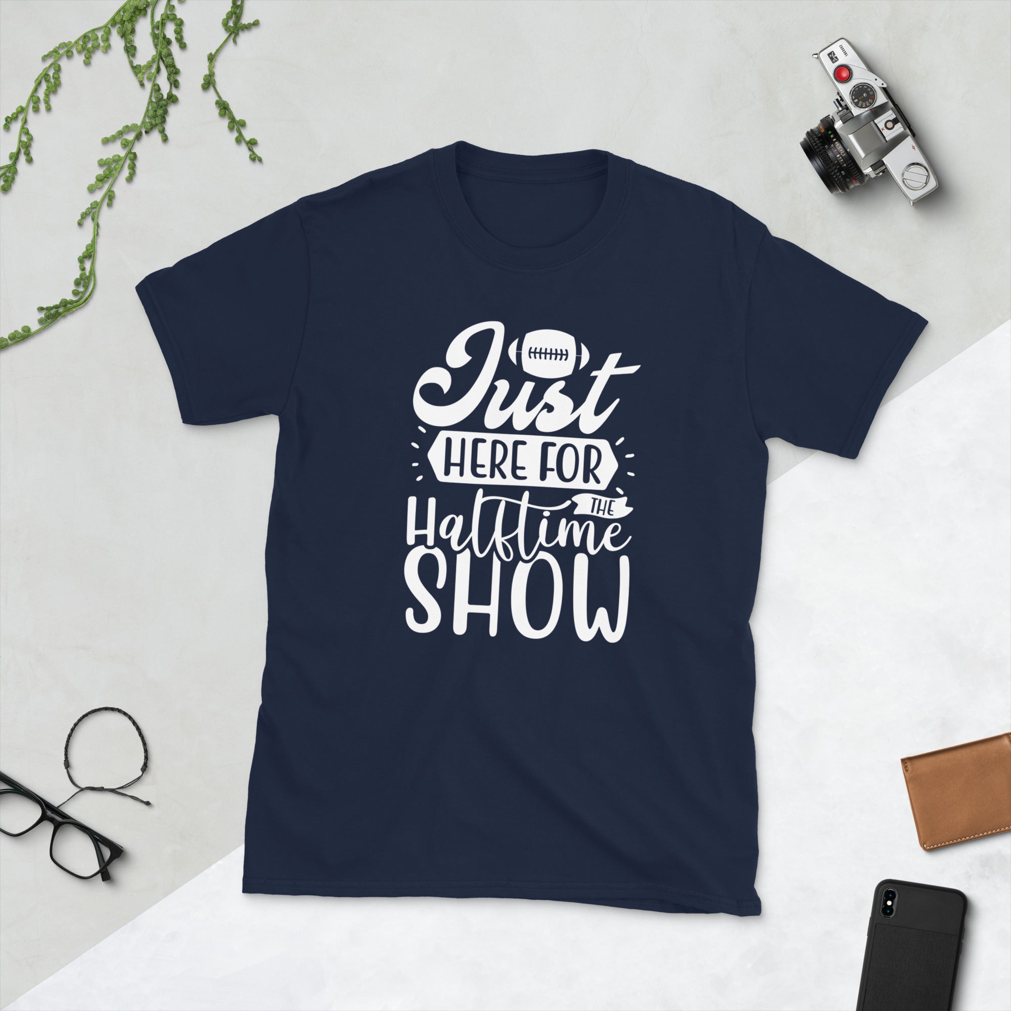 Just Here For The Halftime Show Shirt, Superbowl Shirt, Funny Football TShirt, Game Day Shirt, Gameday Football T-Shirt, Funny Superbowl Tee - Madeinsea©