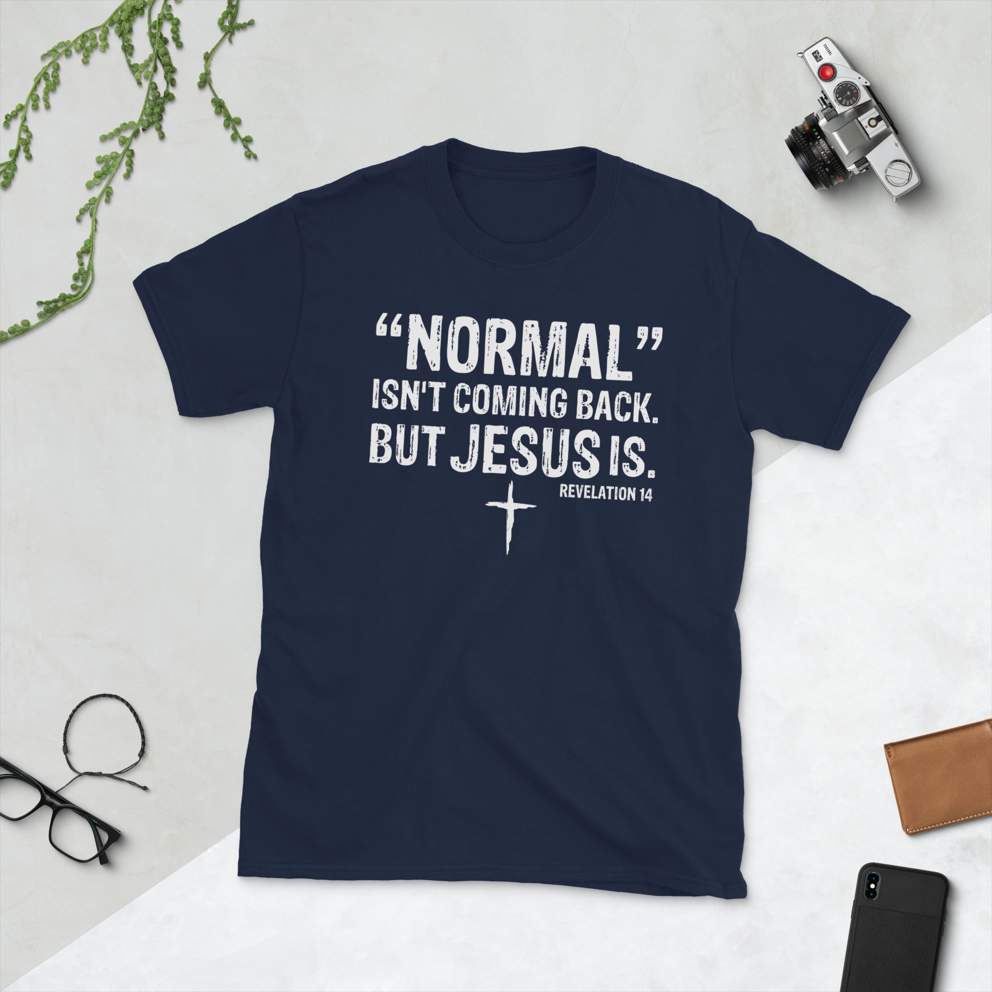 Normal Isn't Coming Back Jesus Is Shirt, Bibelvers Shirt, Offenbarungsvers Shirt, christliche Geschenke, Jesus Tshirt, religiöses Christus T-Shirt