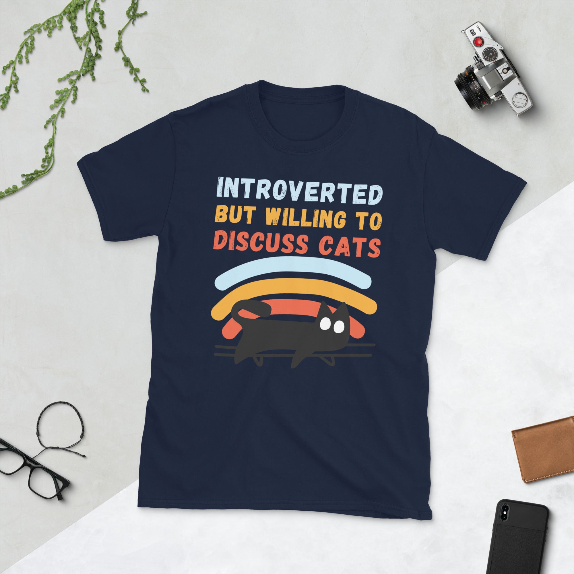 Introverted But Willing To Discuss Cats Shirt Cat Lover Shirt Cat Owner Gift Introvert Shirt Funny Introvert Cat Owner Shirt Cat Kitty Shirt