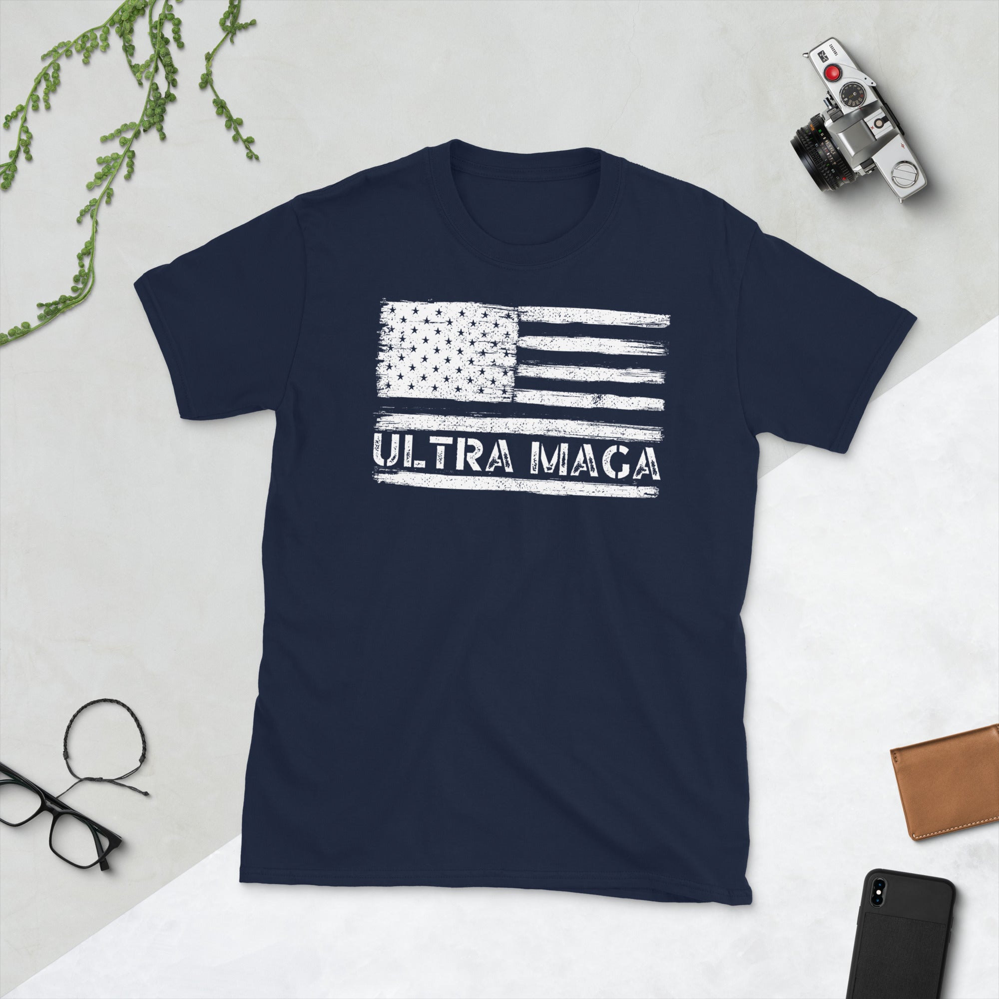 Ultra MAGA American Flag Shirt, Patriotic Gifts, Republican Shirt, Conservative Shirt, Pro Trump Republican Gift, Ultra Maga Flag - Madeinsea©