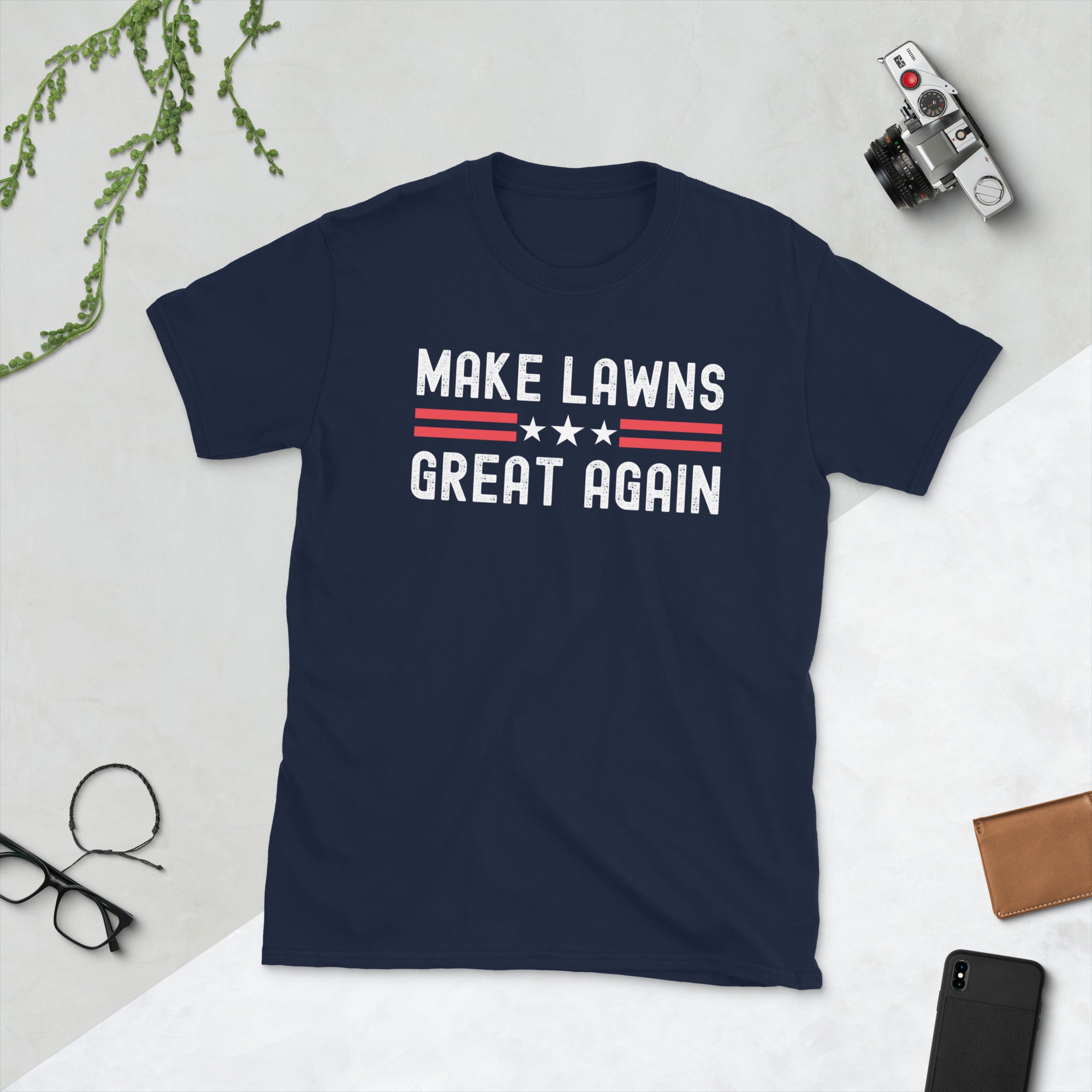 Make Lawns Great Again Shirt, Funny Dad Gift, Lawn Mower, Fathers Day Gifts, Fathers Day T Shirt, Funny Gardening Tee, Mowing Shirt - Madeinsea©