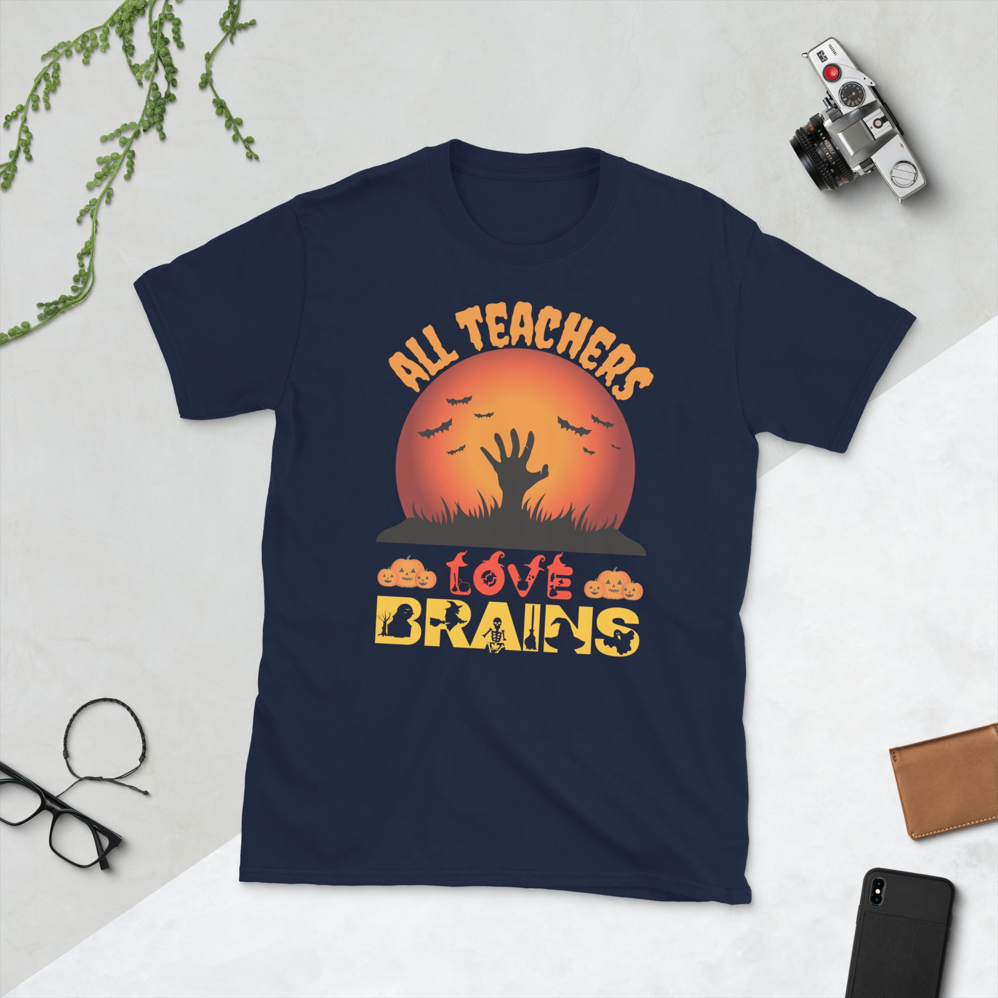 All Teachers Love Brains, Teacher Halloween Shirt, Funny Teacher Halloween Costume, Teacher Fall Gift, Spooky Teacher Tshirt, Halloween Gift