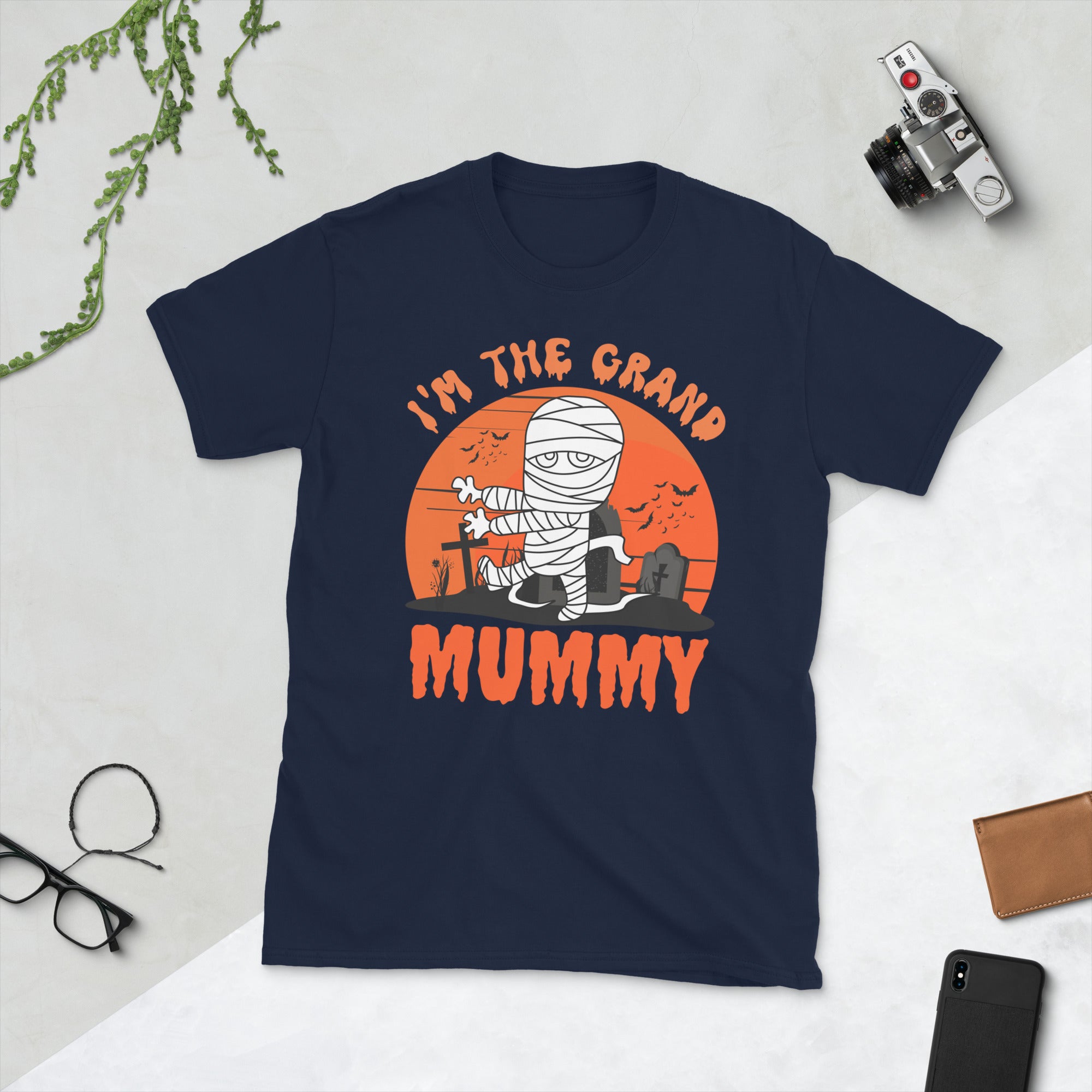 Grandma Halloween Shirt, Im The Grand Mummy, Nana Shirt, Funny Grandmother Halloween Gifts, Spooky Season Tshirt, Fall Gifts For Grandma - Madeinsea©