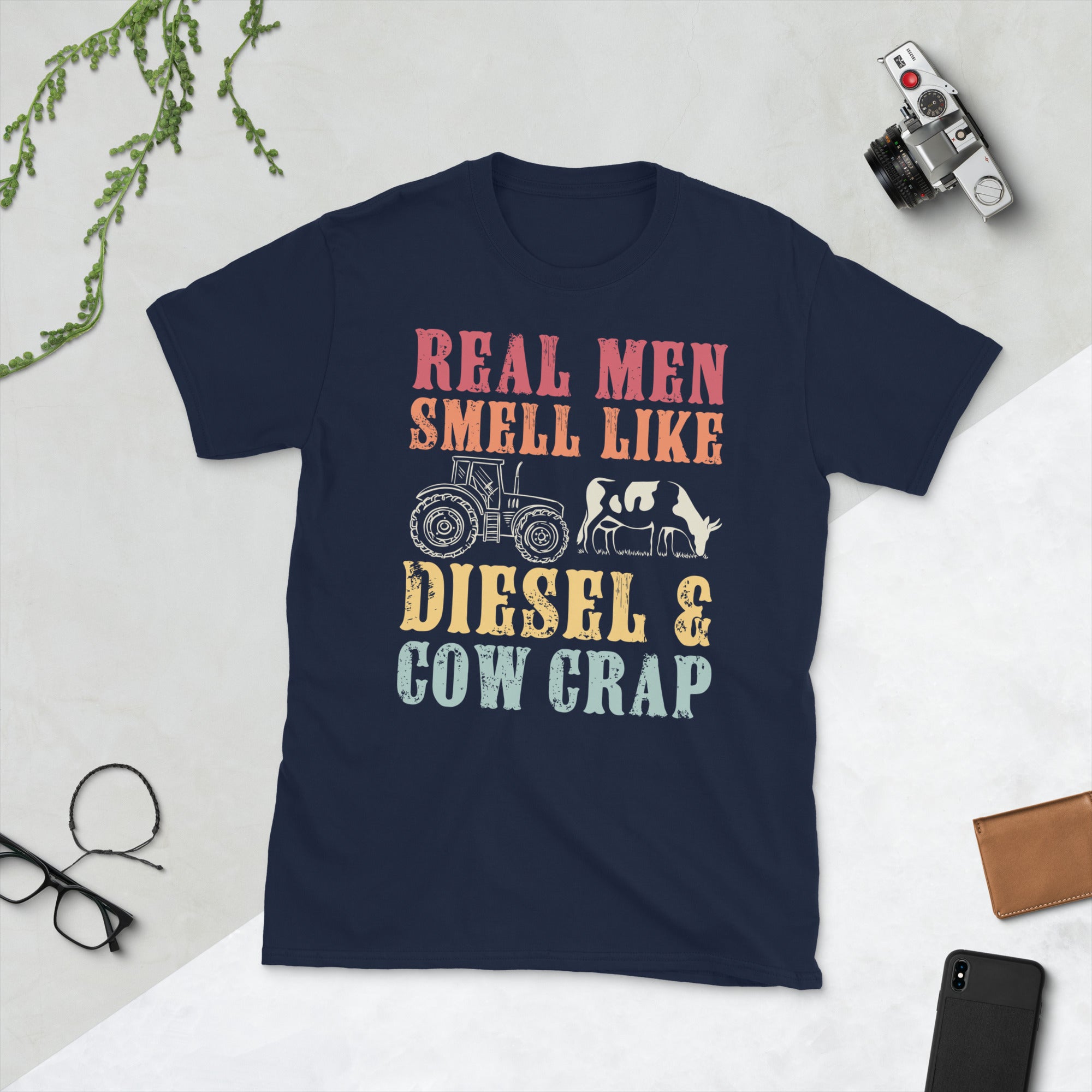 Real Men Smell Like Diesel And Cow Crap, Funny Cow Shirt, Tractor Tshirt, Cow Farmer Gifts, Cowboy Shirt, Cow Lover Shirt, Gifts for Cowboys - Madeinsea©