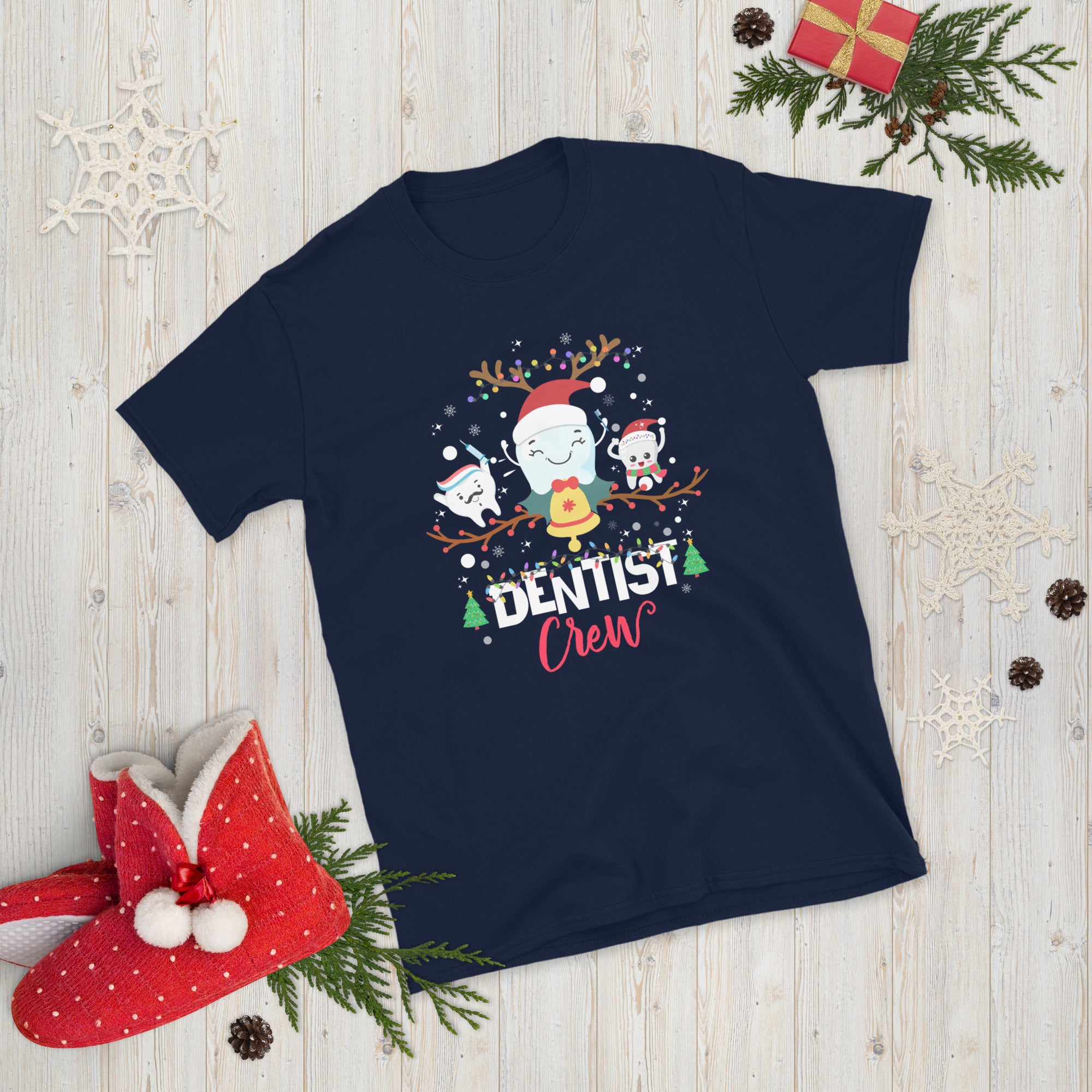 Dentist Crew Christmas T-Shirt, Dentist Christmas Shirt, Dental Assistant Gifts, Xmas Dental TShirt, Dentist Crew Tee, Funny Dentist Shirts - Madeinsea©