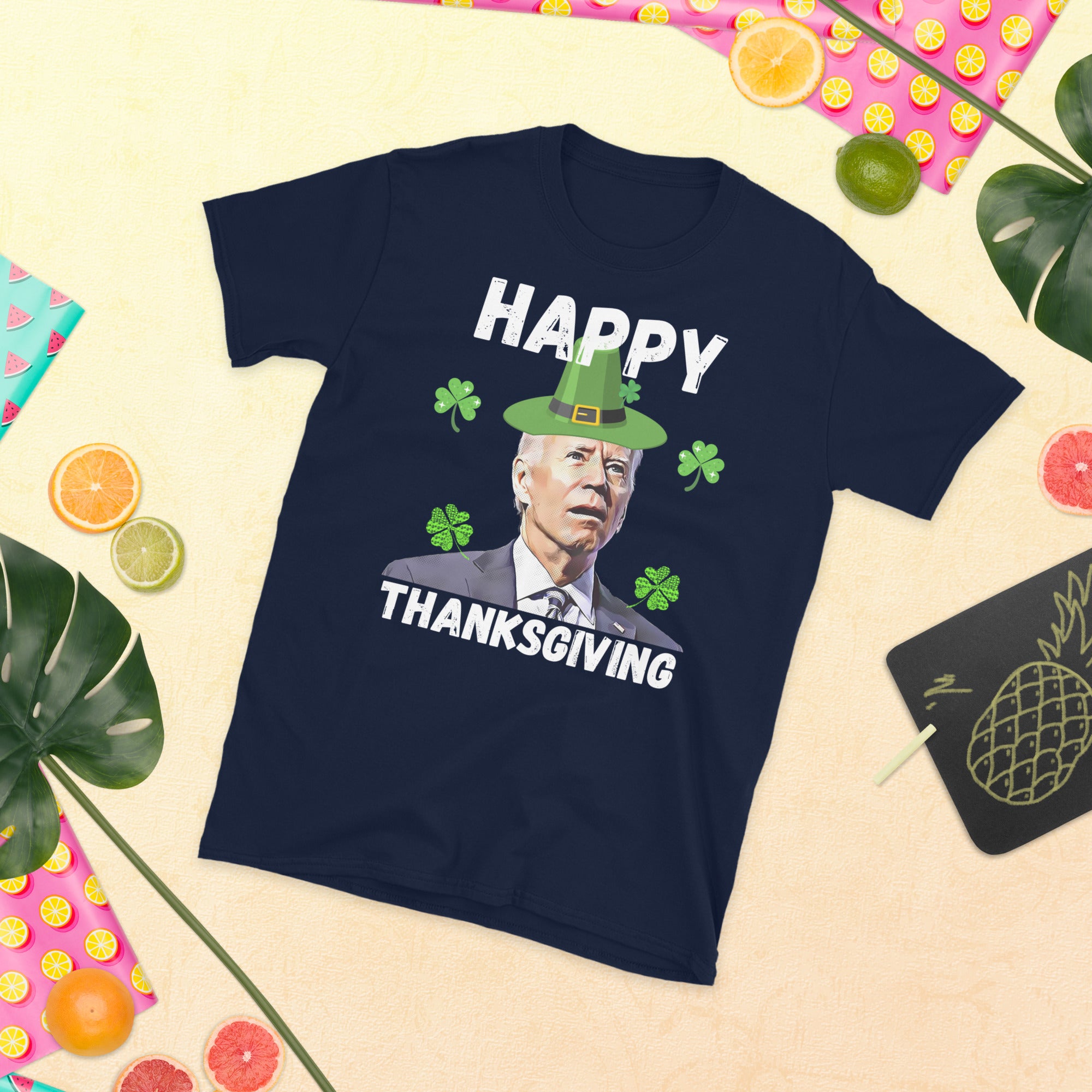 Biden St Patricks Day Happy Thanksgiving Shirt, FJB St Patricks T Shirt, Saint Patricks Shirt, Biden St Pattys Shirt, Funny Republican Gifts - Madeinsea©