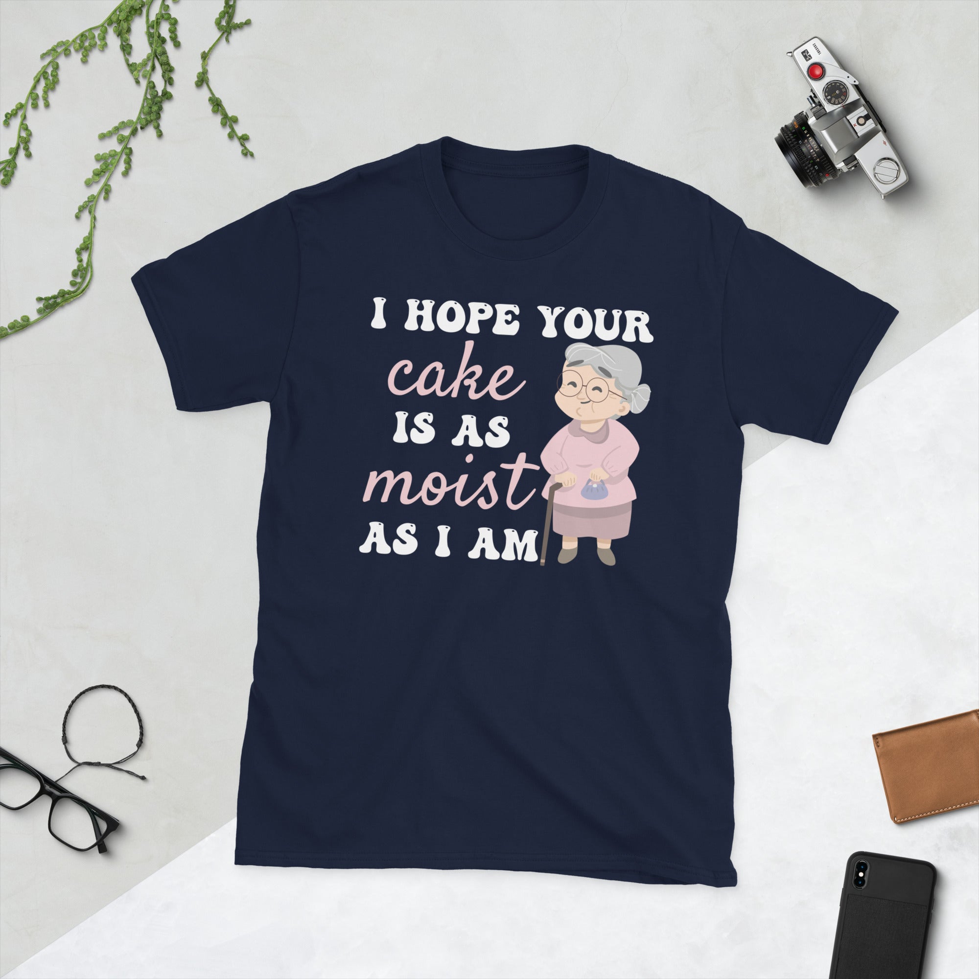 Madeinsea Rude Shirts Inappropriate Gifts Funny Sarcastic Gift T Shirt Adult Humor Tee Shirt Offensive Shirt I Hope Your Cake Is As Moist As I Am Navy 2x