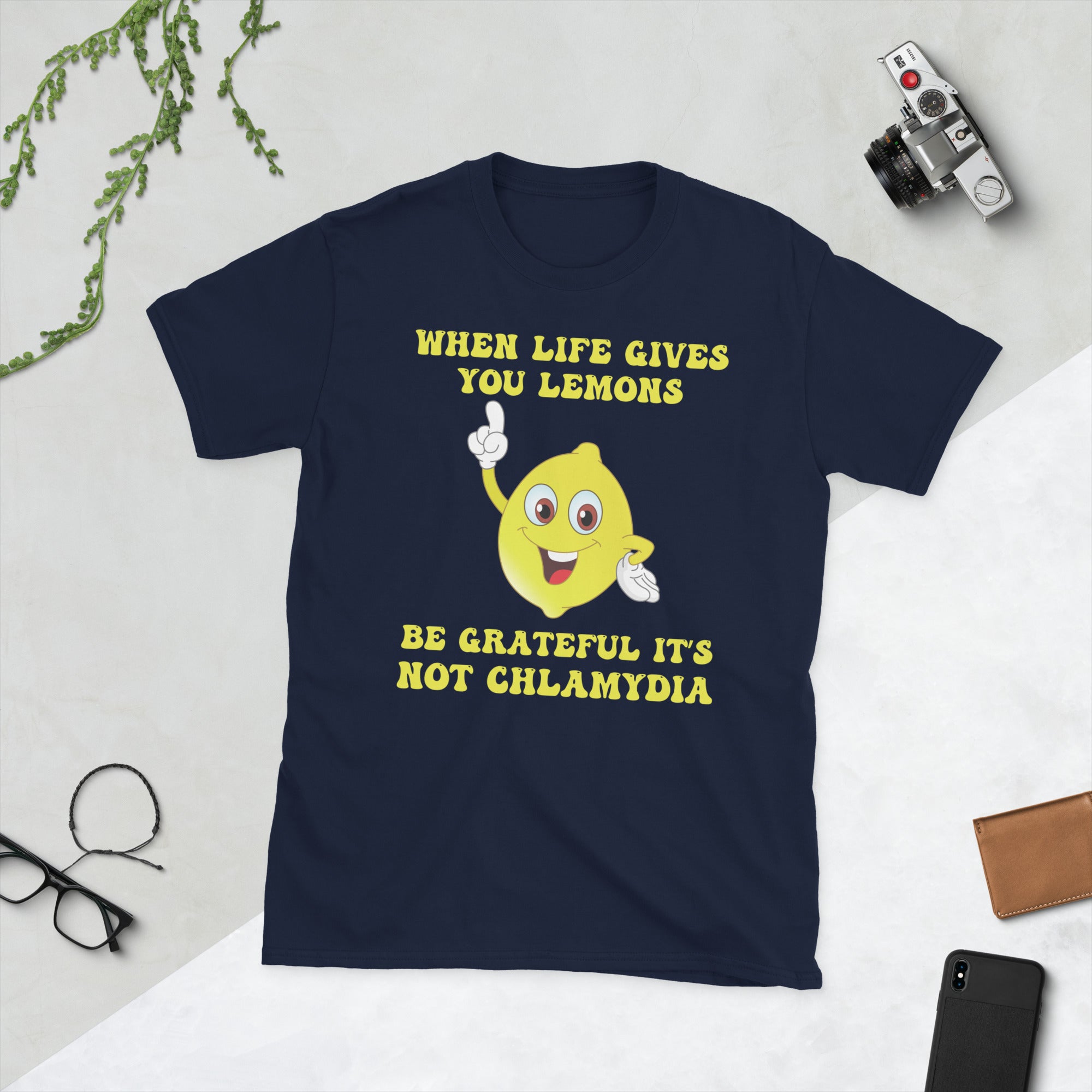 When Life Gives You Lemons Be Grateful Its Not Chlamydia, Inappropriate Shirt, Sarcastic TShirt, Funny Meme Tee, Ironic Shirt, Offensive Tee - Madeinsea©