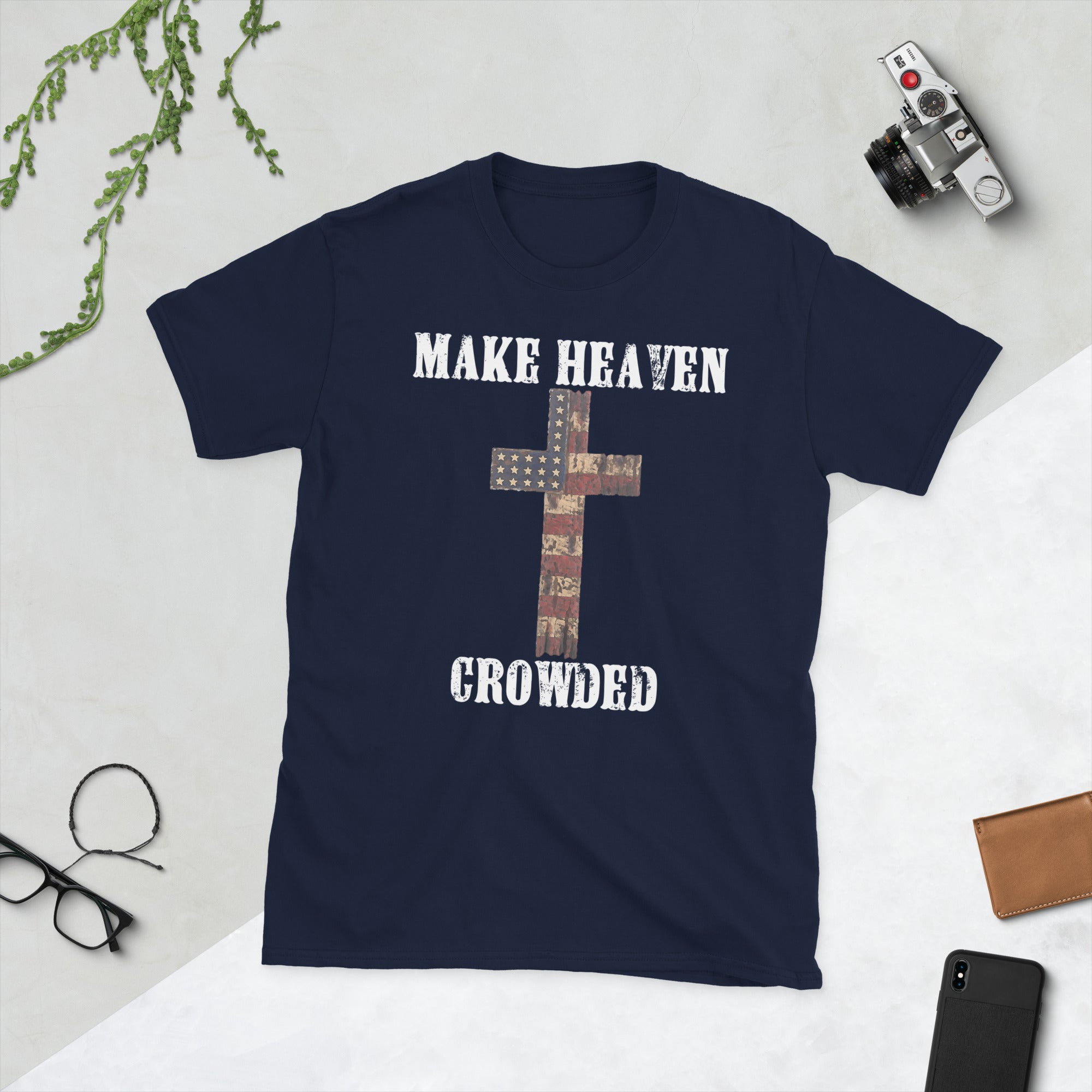 Christian T-Shirts, Make Heaven Crowded Shirt, Jesus Shirt, Faith Shirt, Religious Shirt,Inspirational Shirt,Bible Verse Shirt,Christian Tee - Madeinsea©