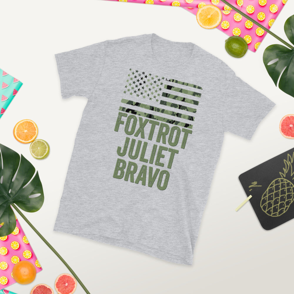 FJB Shirt, #FJB, Fjb Pro America Shirt, Foxtrot Juliet Bravo, Military Alphabet Code Camo Pro America T Shirt FJB, Anti Biden, Political Tee - Madeinsea©