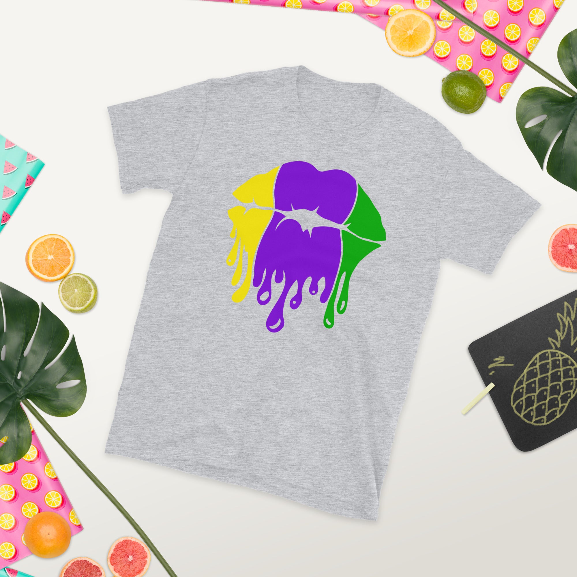 Mardi Gras Lips Shirt, Mardi Gras Shirt, Mardi Grass Lips Tee, Lips Shirt, Mardi Kiss TShirt, Mardi Gras Carnival Lover Gifts, Parade Tee - Madeinsea©